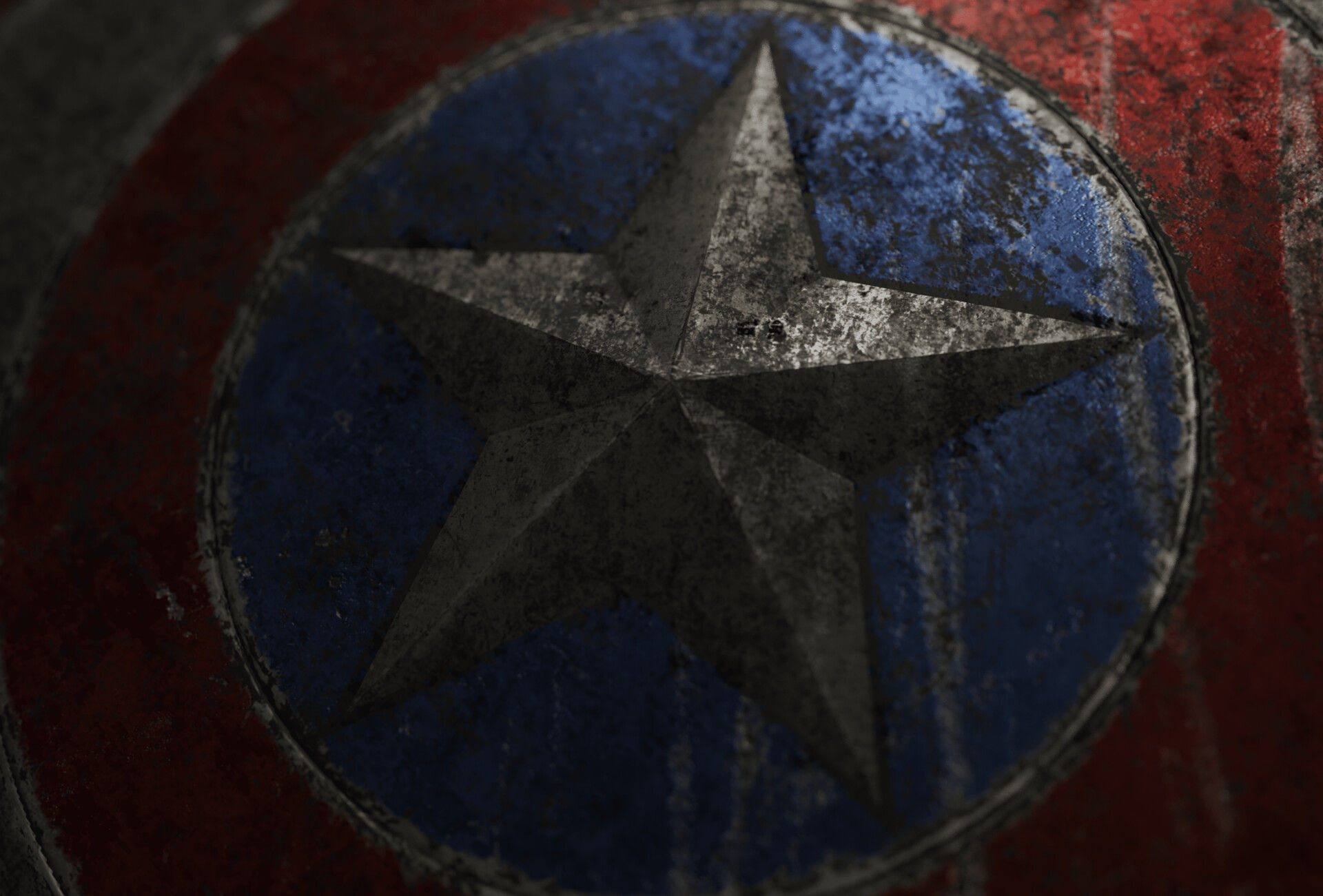 Wallpaper #jWf8CZMBSpphPi3-BdKn0 Artstation Damaged Dirty Captain Americas Shield