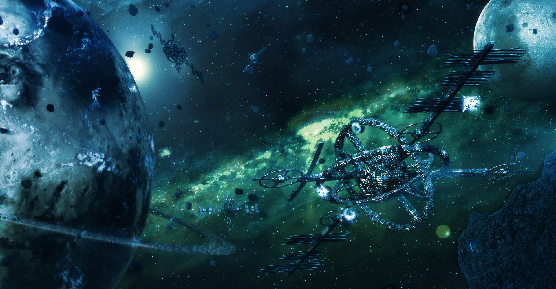 Wallpaper #8miAIJMBSpphPi3-mS3Z23 Artstation Abandoned Space Station 2021