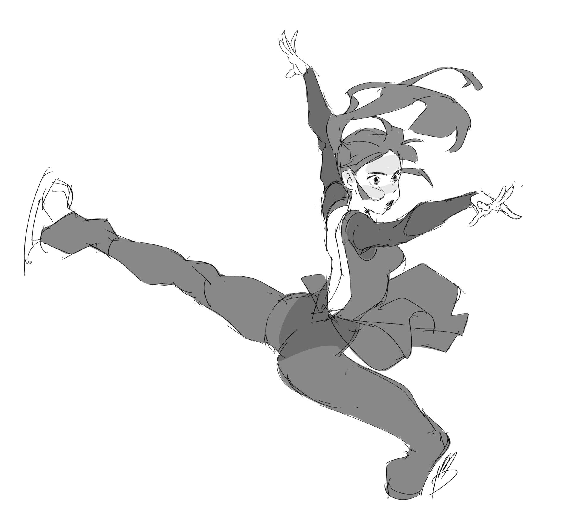 Wallpaper #vQMhY5MBpyOg8YnExNQw276 Jumping Poses Drawing