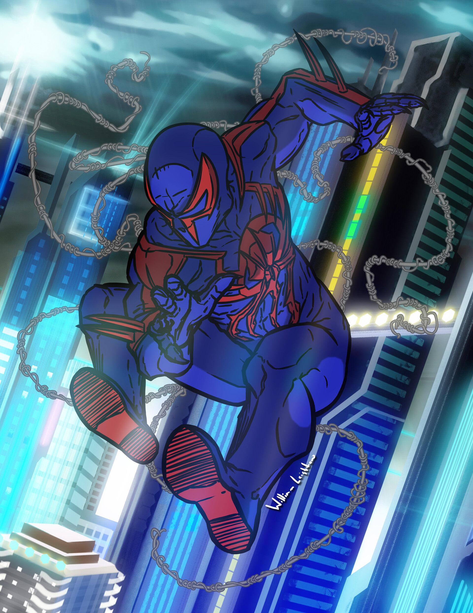 Wallpaper #nGfEB5MBSpphPi3-TceK97 Artstation Spider Man 2099