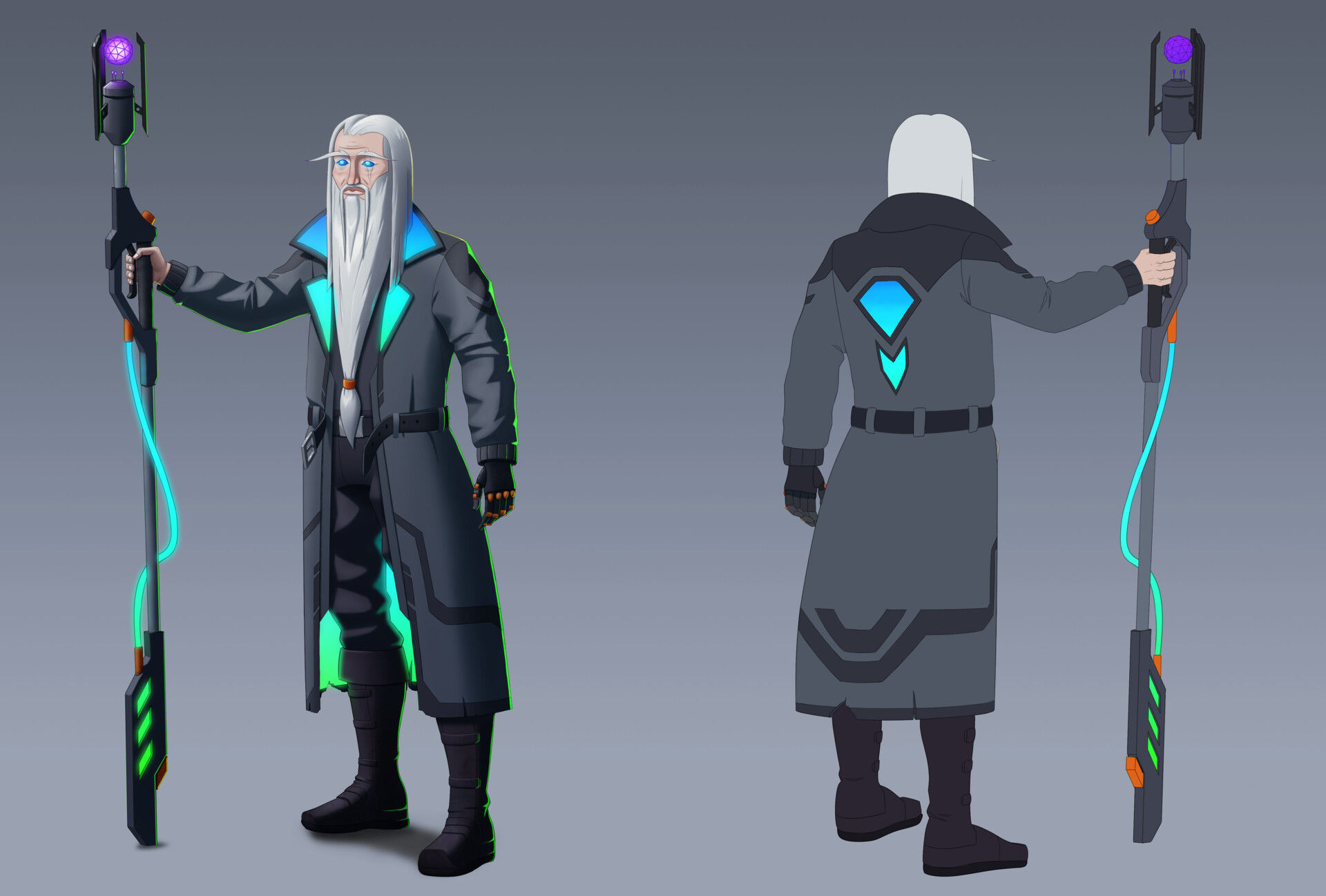 Wallpaper #5AAO644BSdW8dNoucBCo49 Artstation Cyberpunk Mage Character Design