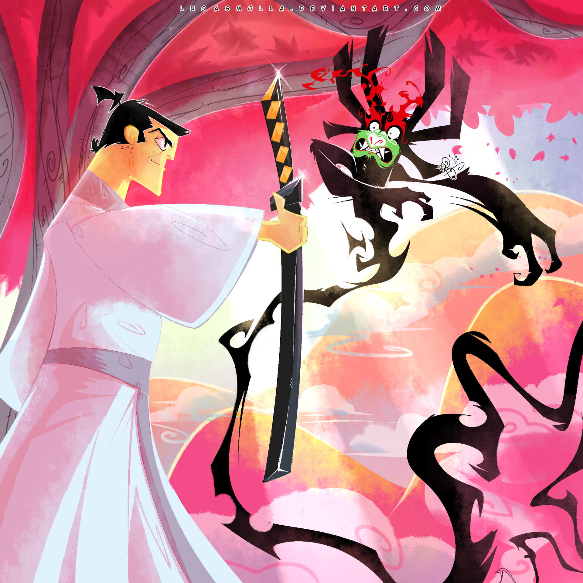 Wallpaper #LQPxZZMBpyOg8YnEktpT194 Artstation Samurai Jack Fanart