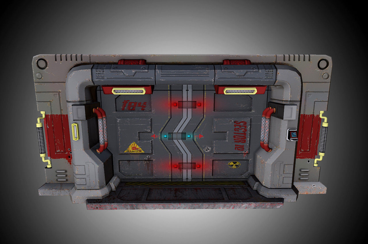 Wallpaper #NWegBpMBSpphPi3-J8JF80 Artstation Sci Fi Gate Low Poly