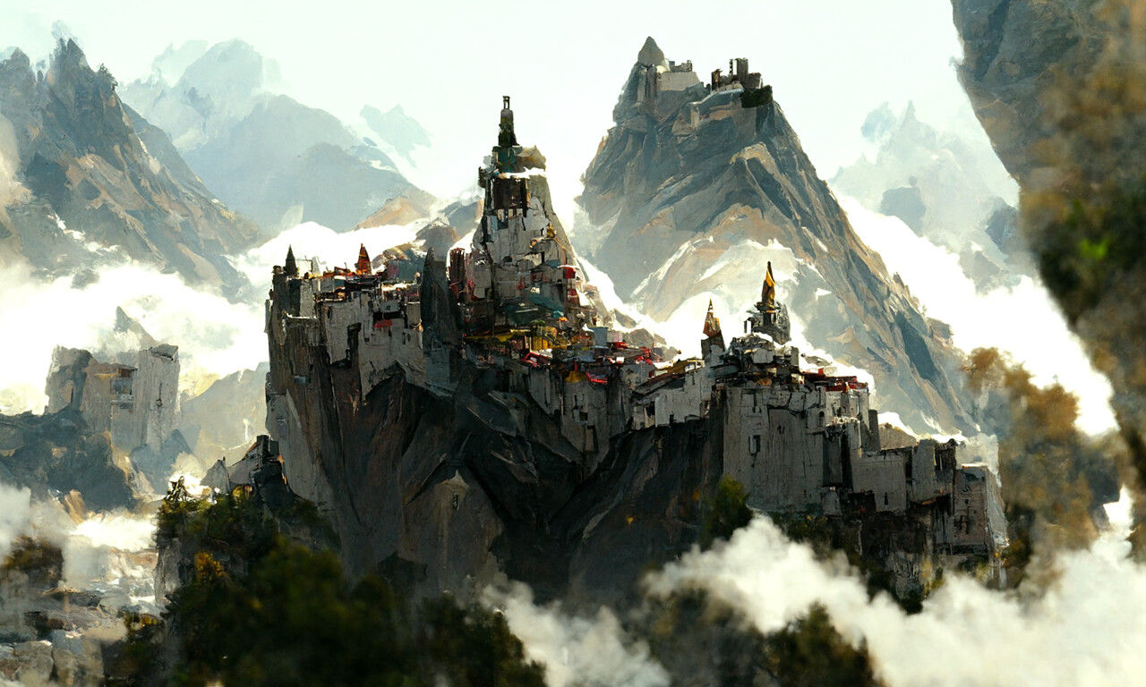 Wallpaper #Z7lp3pIBJvJKYCmERgWS332 Mountain City Concept Art