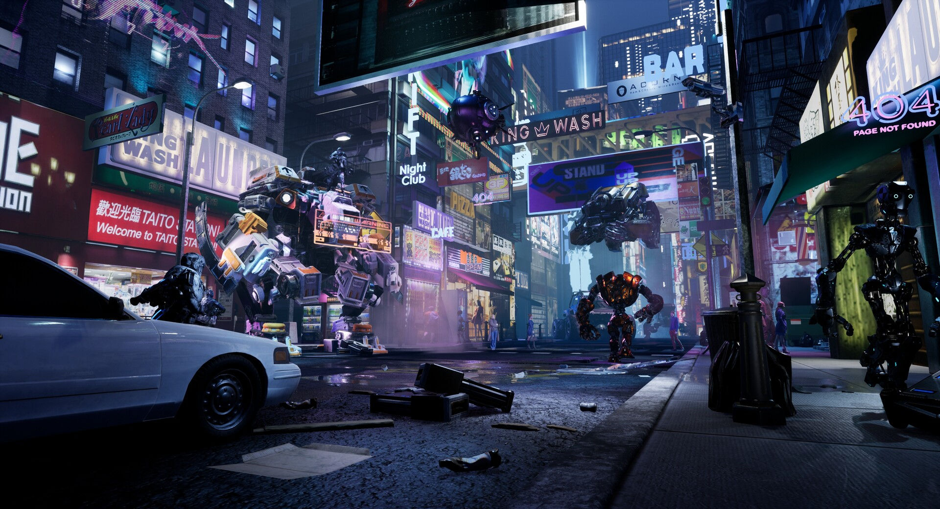 Wallpaper #vX2E9I4Bnwiau_P6Sg_V11 Artstation Cyberpunk City