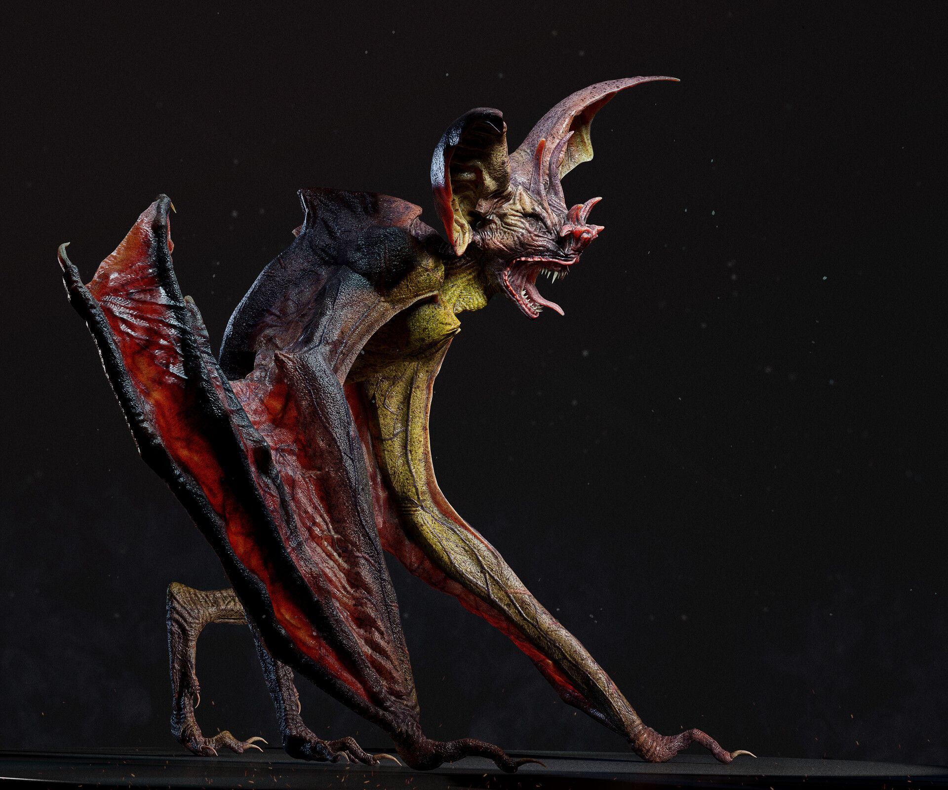 Wallpaper #dfTIOpMBKFX8bn3roXlL98 Artstation Bat Creature