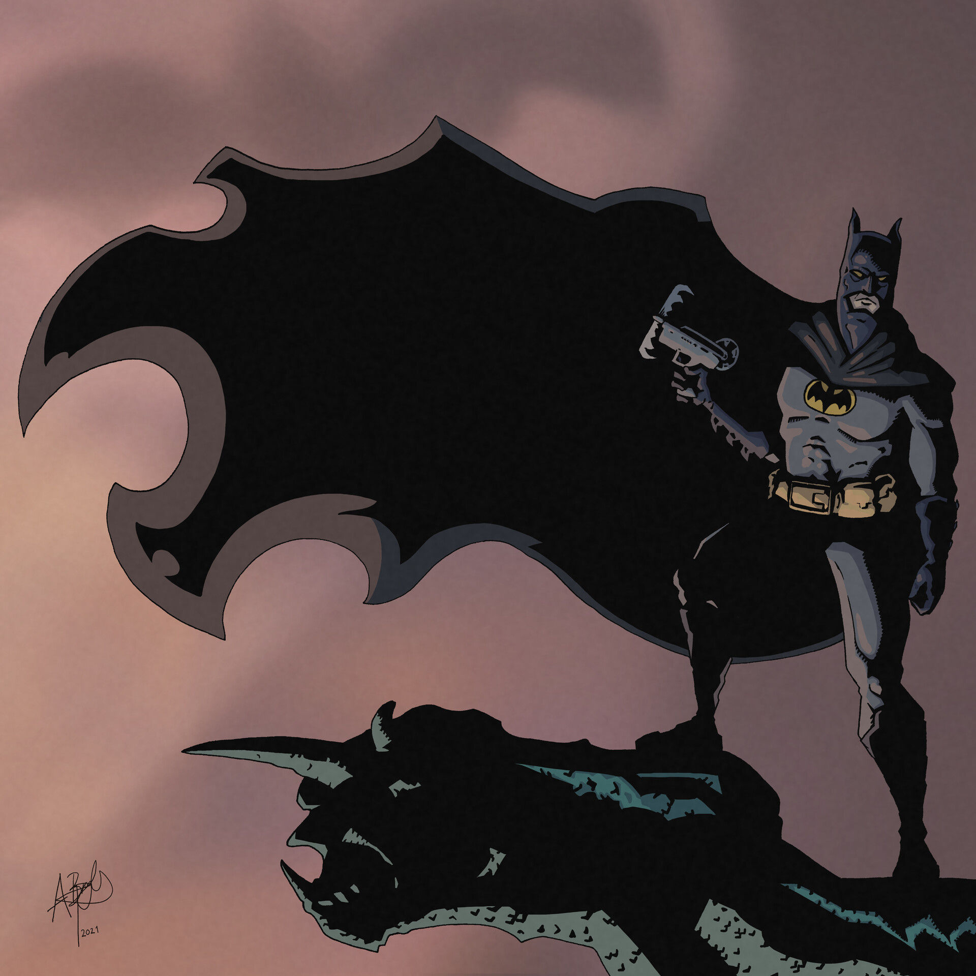 Wallpaper #jxkZHo8BtGB6xQ78tnig9 Artstation Batman on a Gotham Gargoyle