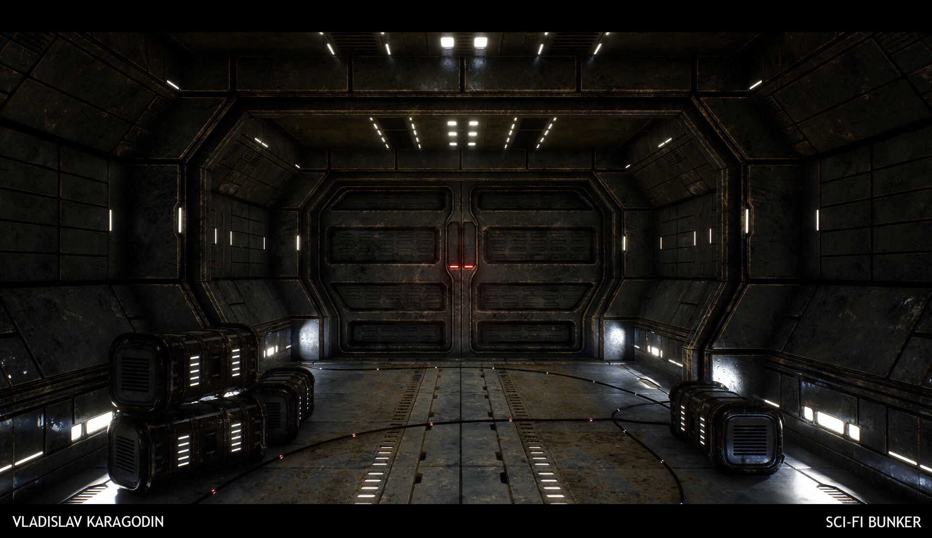 Wallpaper #F2gVHZMBSpphPi3-LCUb14 Vladislav Karagodin Sci Fi Bunker Entrance