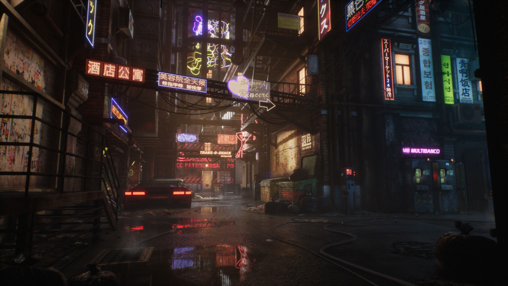 Wallpaper #0GgmGJMBSpphPi3-_xE1124 Artstation Cyberpunk Street Stanislav Kemezh