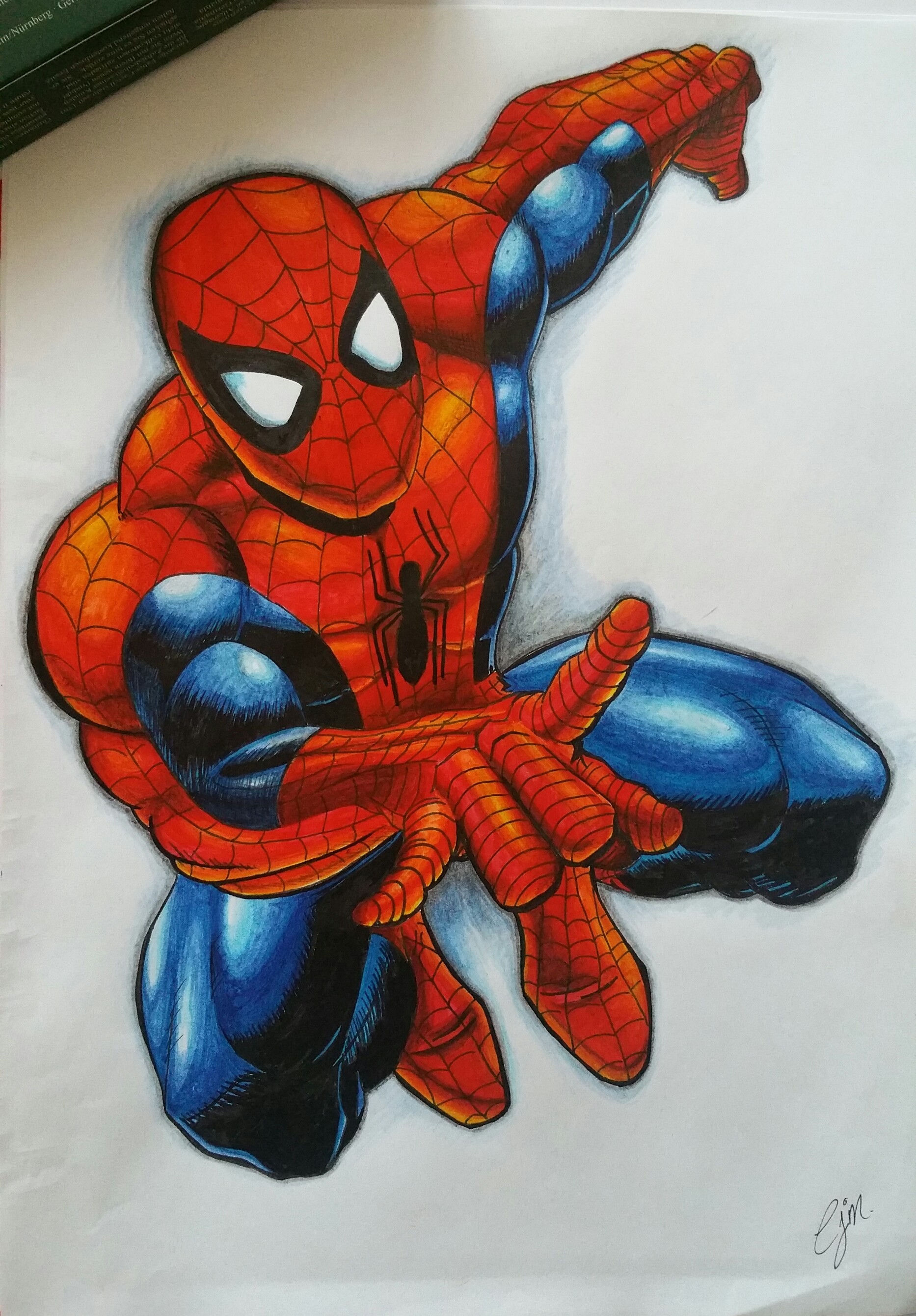 Wallpaper #2DG6NZMB5zzyi_yYf1cF134 Spiderman Colour Sketches