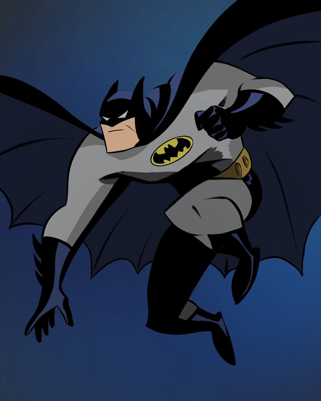 Wallpaper #6n1K8I4Bnwiau_P6JAVk54 Artstation Batman by Bruce Timm Colors