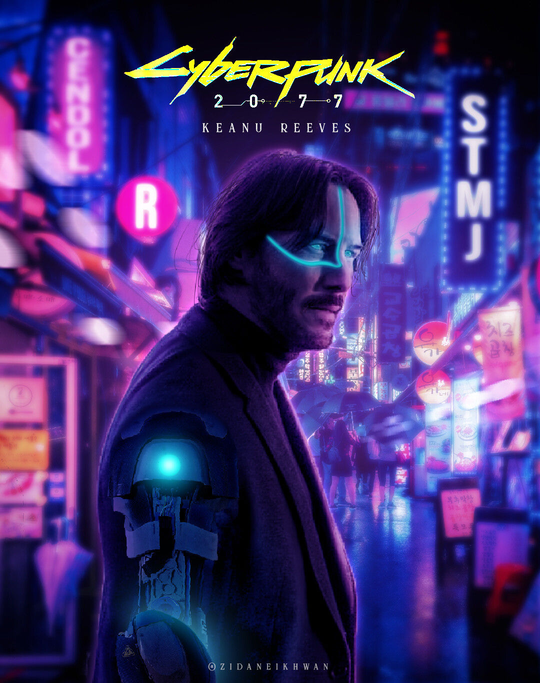 Wallpaper #xTtibpcBSWmA-tzpdY4Q81 Zidane Ikhwan Cyberpunk Poster