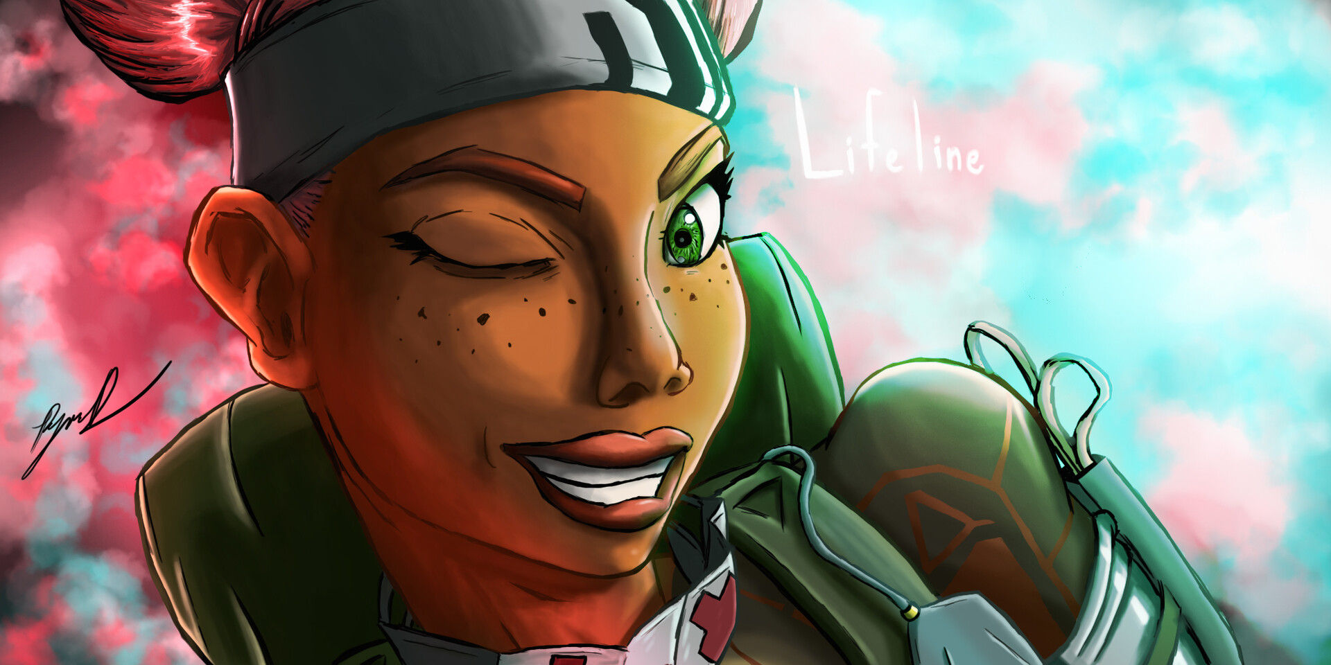Wallpaper #vwDJ5o4BSdW8dNouQgwV8 Artstation Lifeline Apex Legends Fan Art
