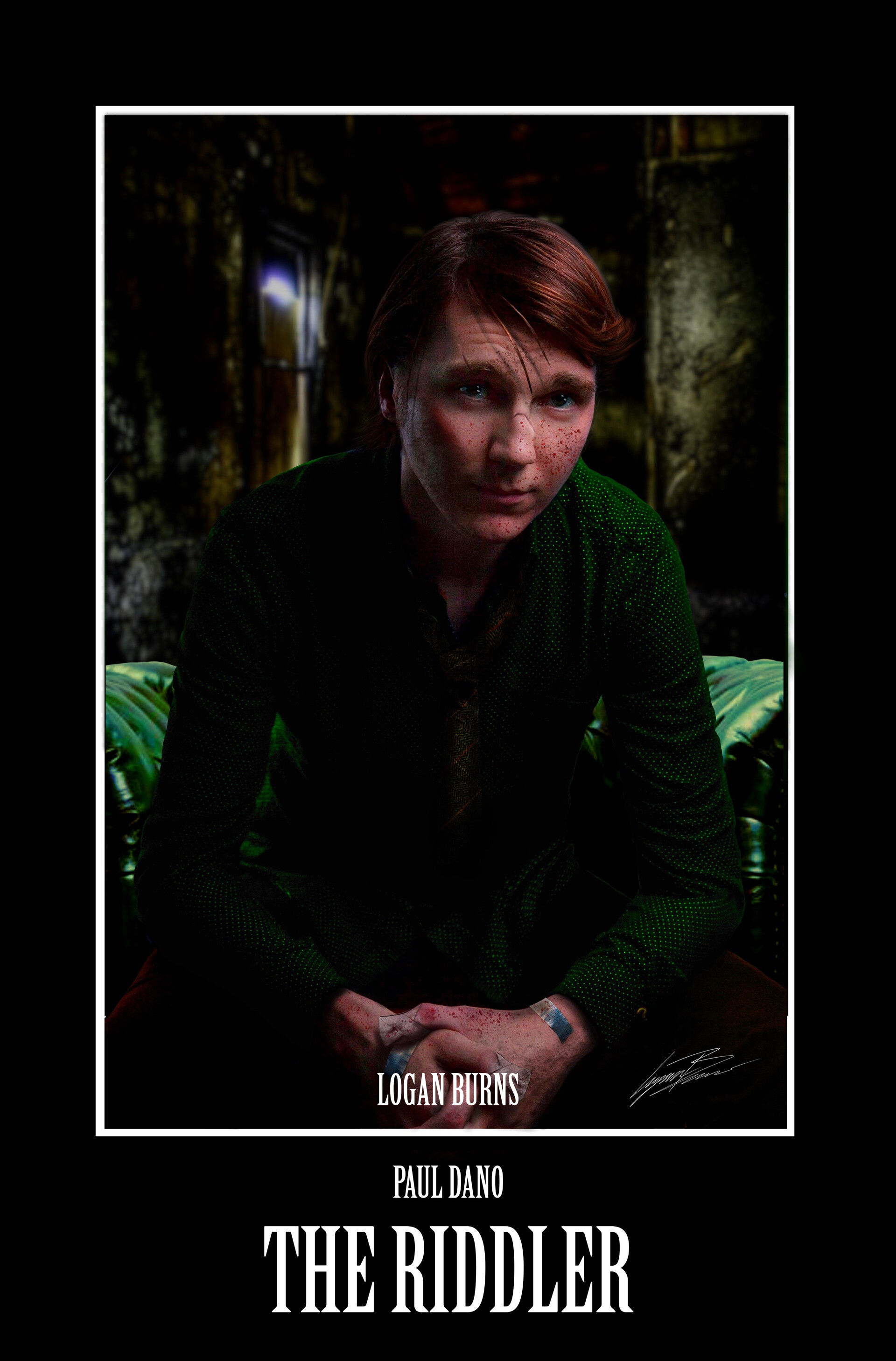 Wallpaper #LhnSLo8BtGB6xQ78UZZL32 Logan Burns Paul Dano as the Riddler Fan Art