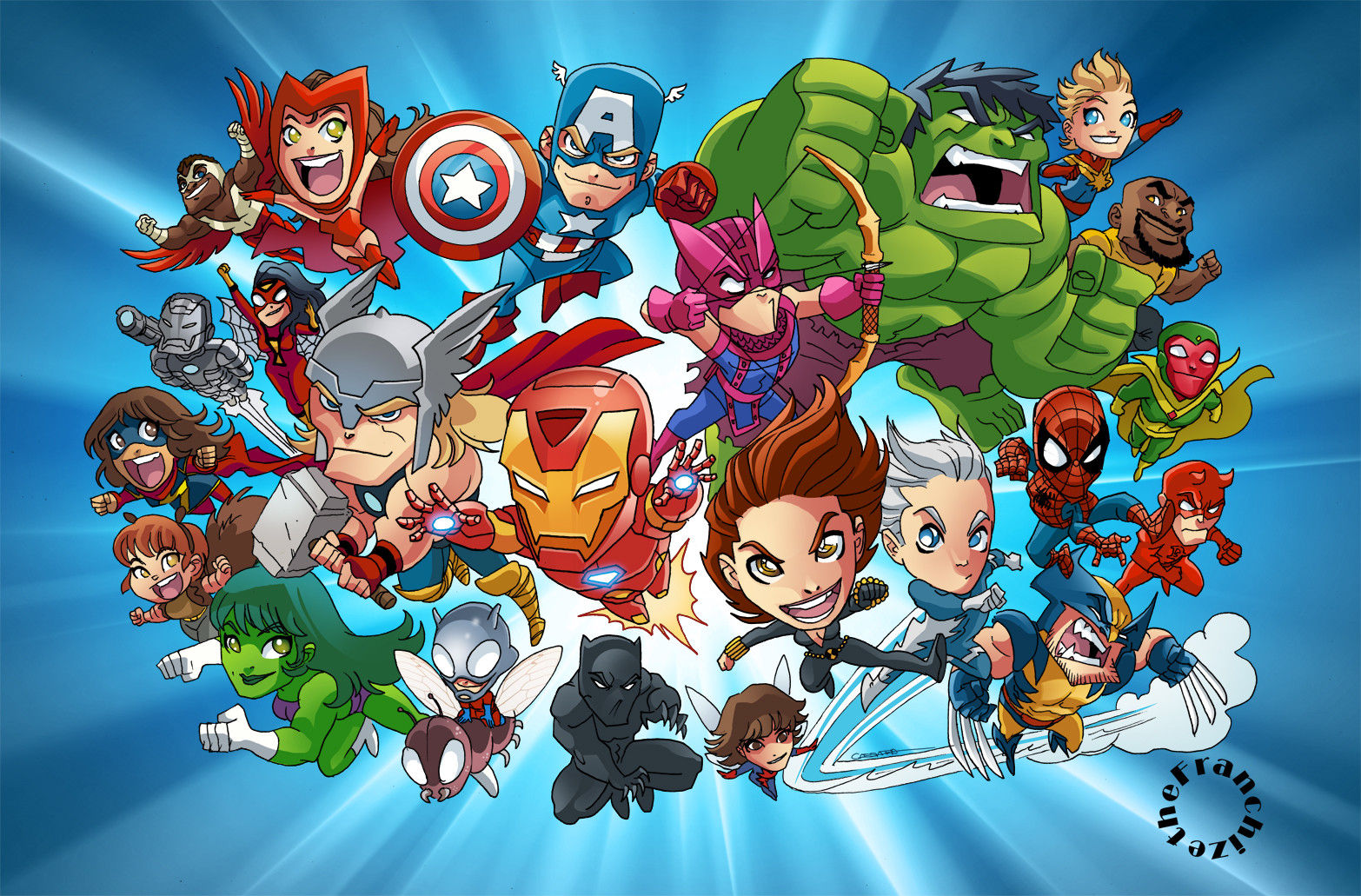 Wallpaper #91cb9 Chibi Avengers Svg Clipart Bundle Cut File for Cricut Instant Download