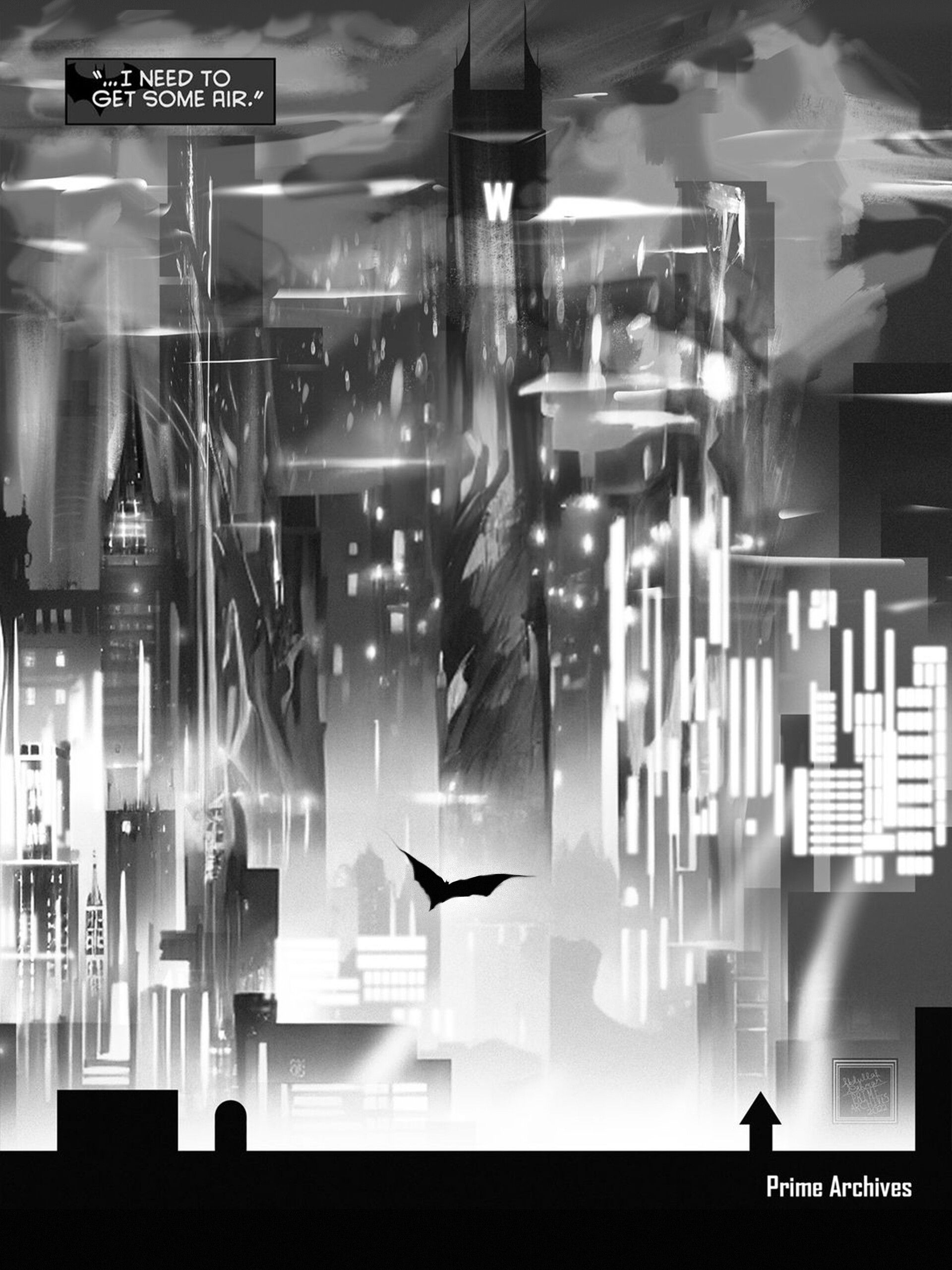 Wallpaper #A0J5PZMBOBpx0NhmQMUQ80 Artstation Gotham City Concept