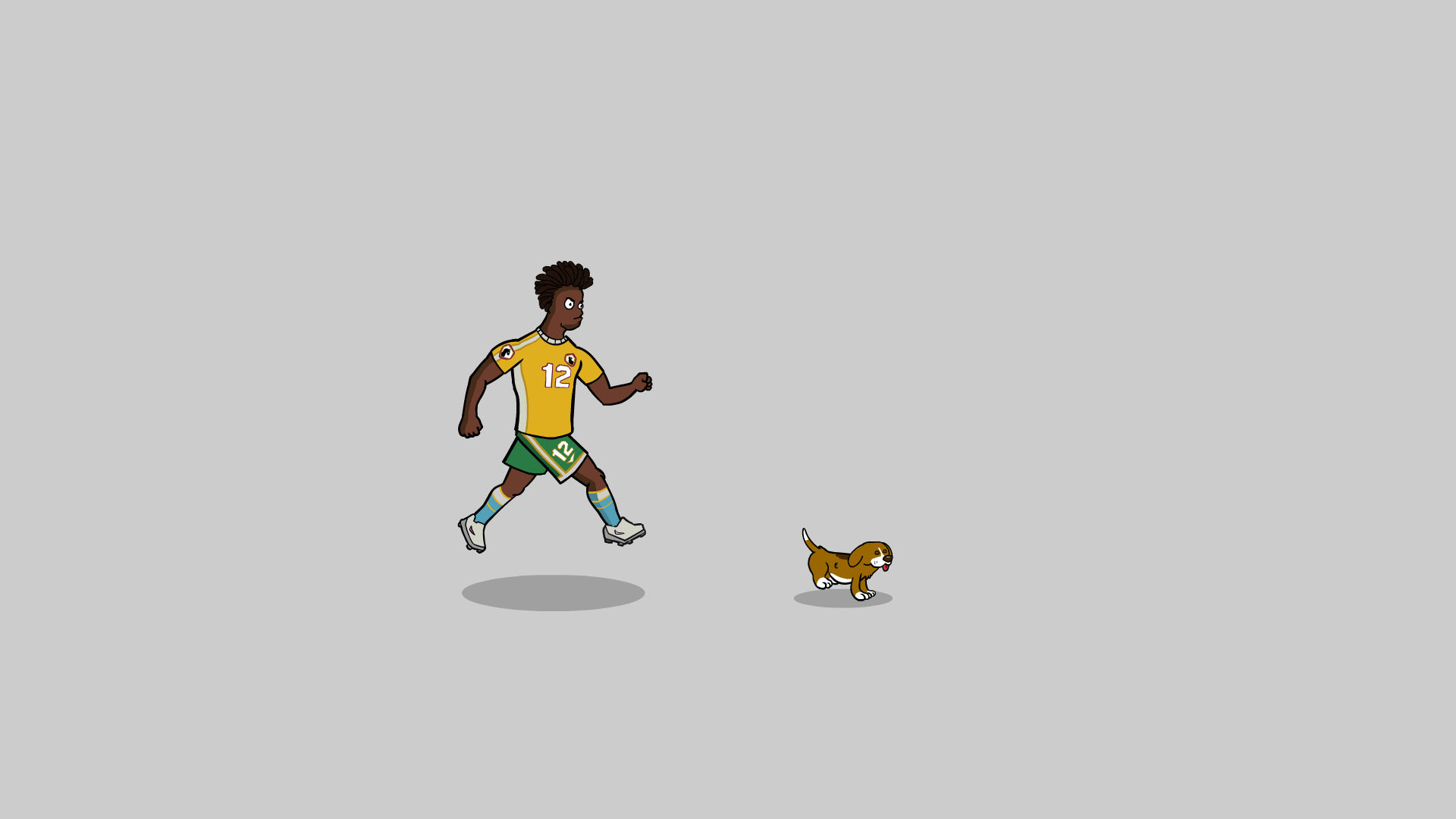 Wallpaper #s2gbF5MBSpphPi3-og2P419 Peter Pienkowski Dog on the Field