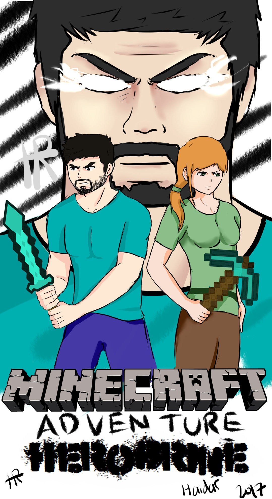 Wallpaper #a2coCpMBSpphPi3-tNPo11 Hr Gram Studio Minecraft Character Steve Alex Herobrine