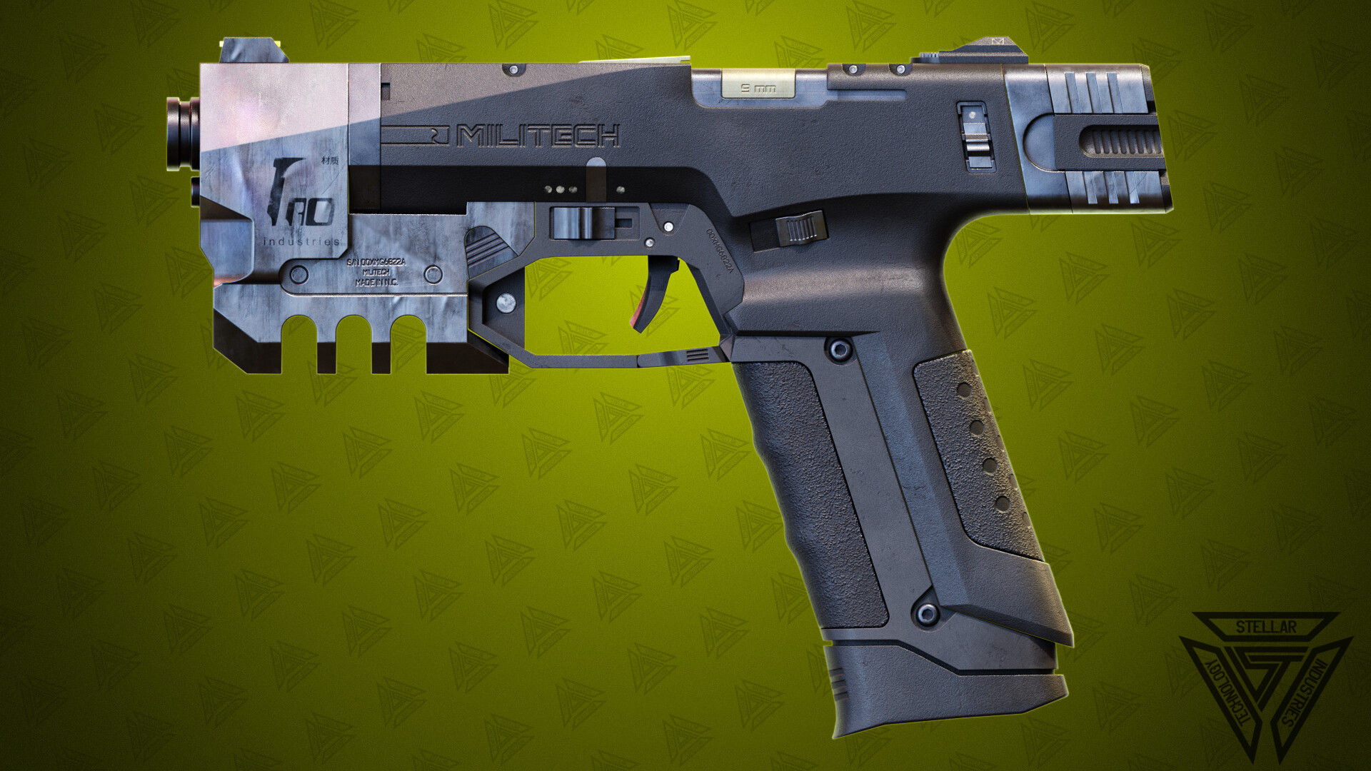 Wallpaper #CWfV7pIBSpphPi3-jF_J38 Cyberpunk Pistol
