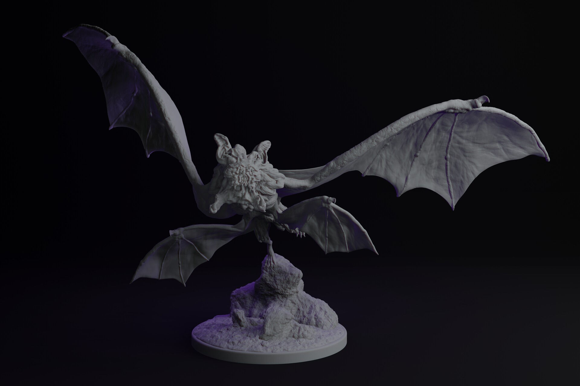 Wallpaper #dfTIOpMBKFX8bn3roXlL193 Artstation Bat Creature for 3D Printing