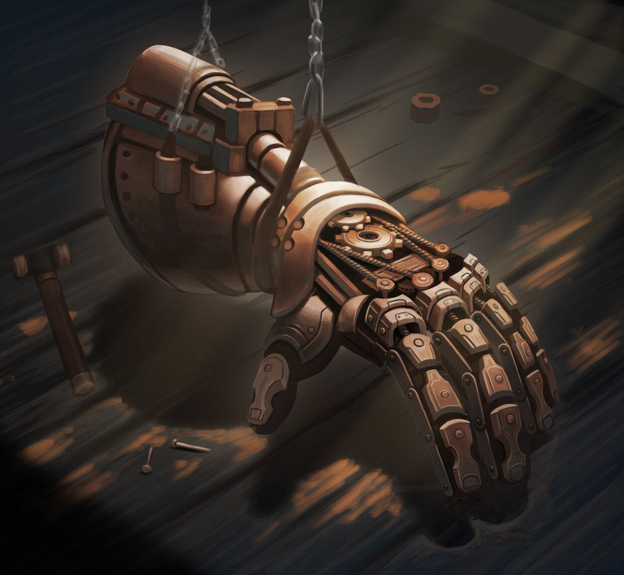 Wallpaper #4BkEF48BtGB6xQ78gG7-4 Artstation Steampunk Gauntlet Concept