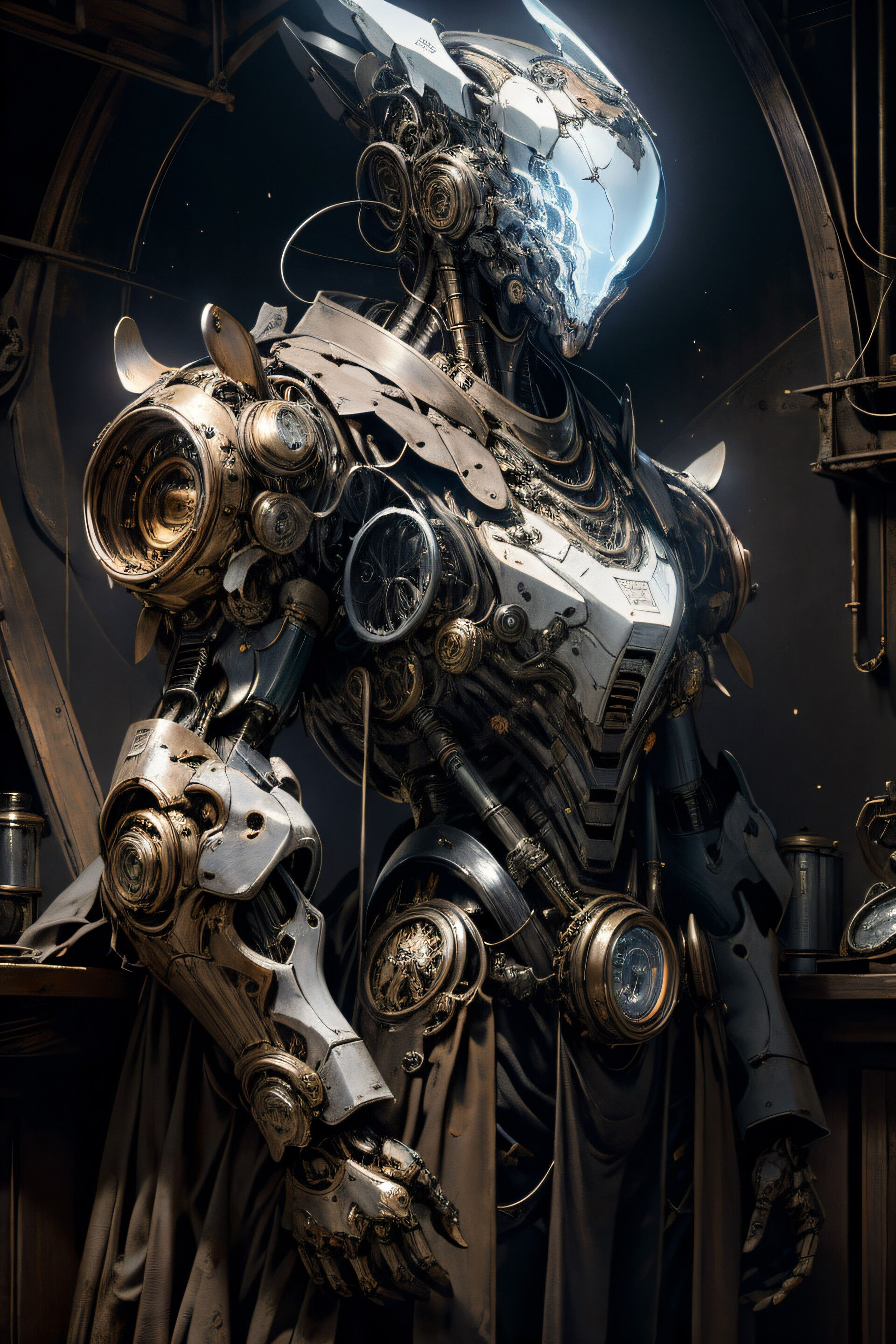 Wallpaper #ss4JJZMB71dOy6JZQBKv62 Artstation Steampunk Robot