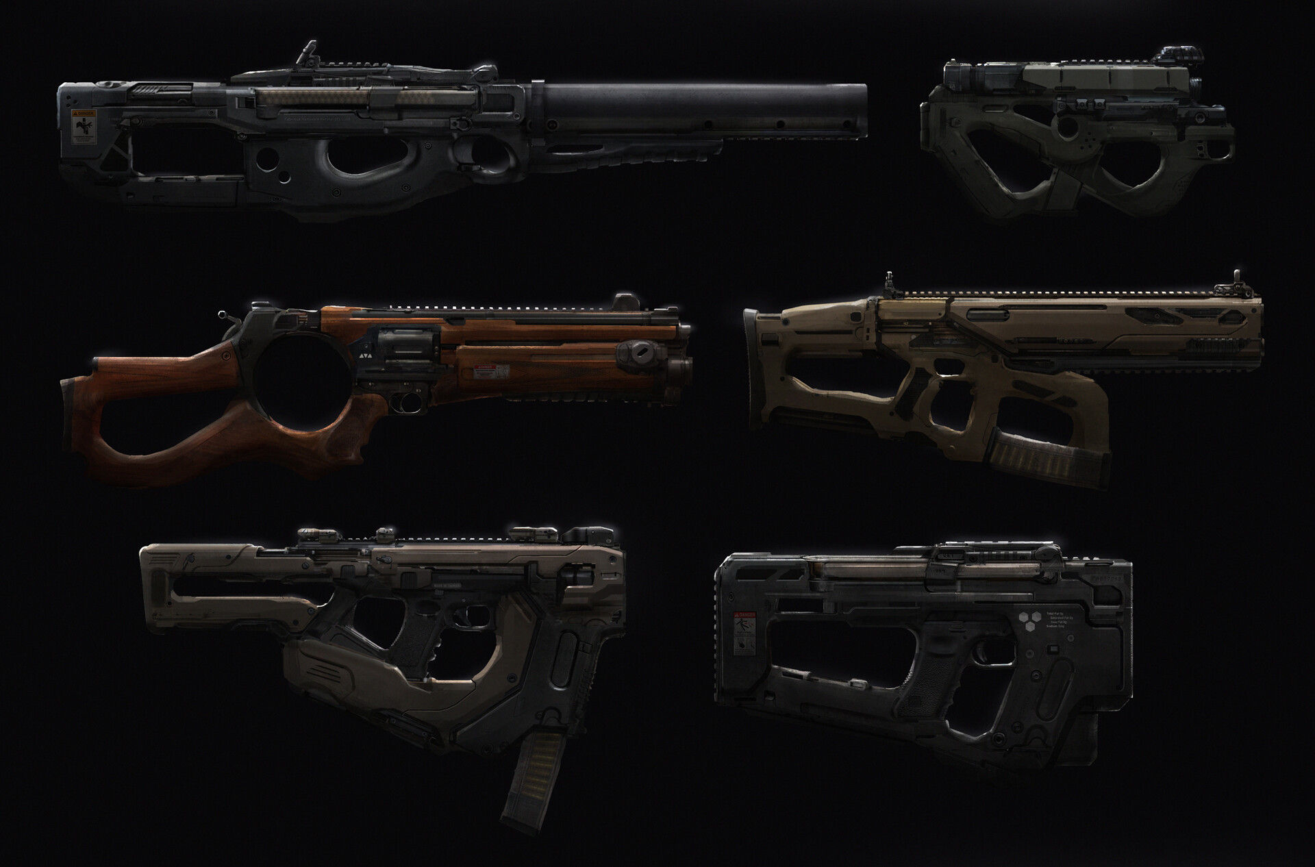 Wallpaper #Qmc2_5IBSpphPi3-FaJe171 Artstation Cyberpunk Guns