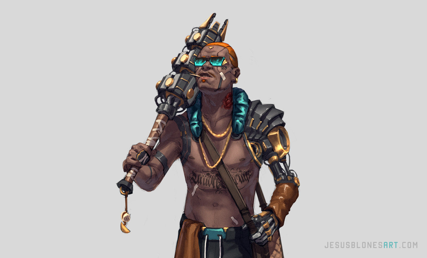 Wallpaper #y32f8I4Bnwiau_P6AQYo24 Jesus Blones Cyberpunk Ish Malandro 2