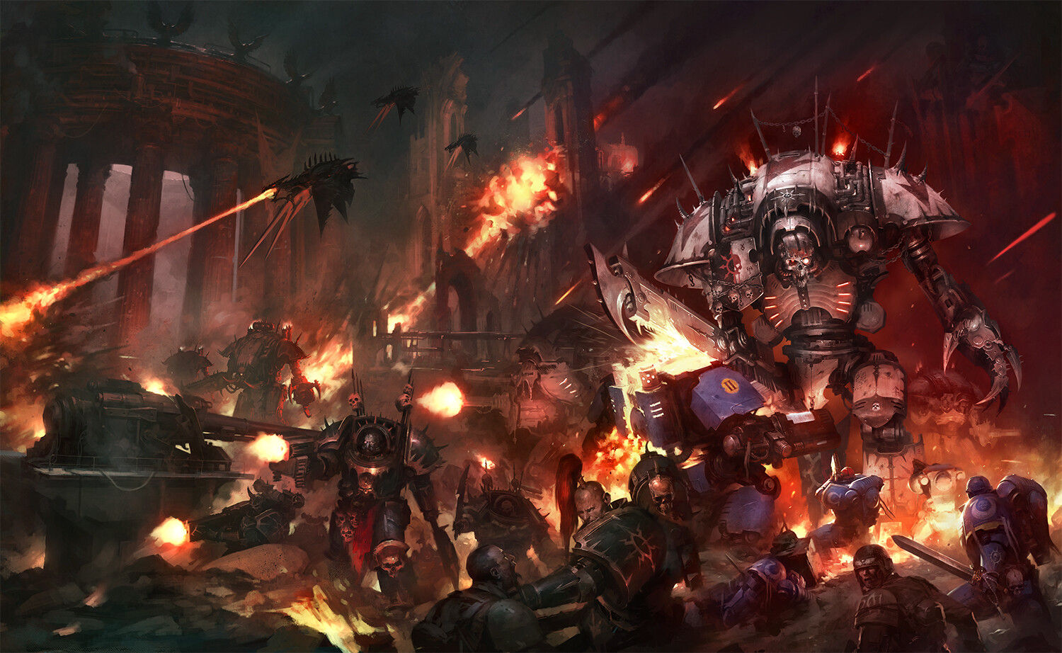 Wallpaper #5XfXJ5MB-pgBXx60OqfB77 Jaime Martinez Warhammer 40k Chaos Knights Cover