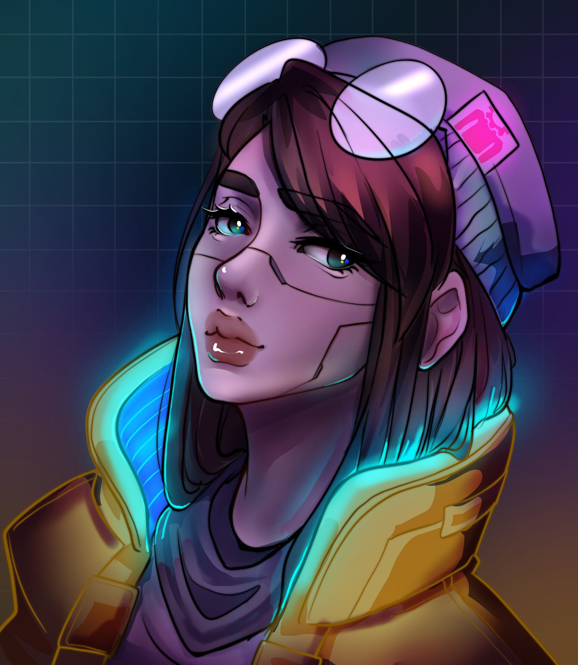 Wallpaper #_hlOGY8BtGB6xQ78nHL750 Artstation Killjoy Valorant Fan Art
