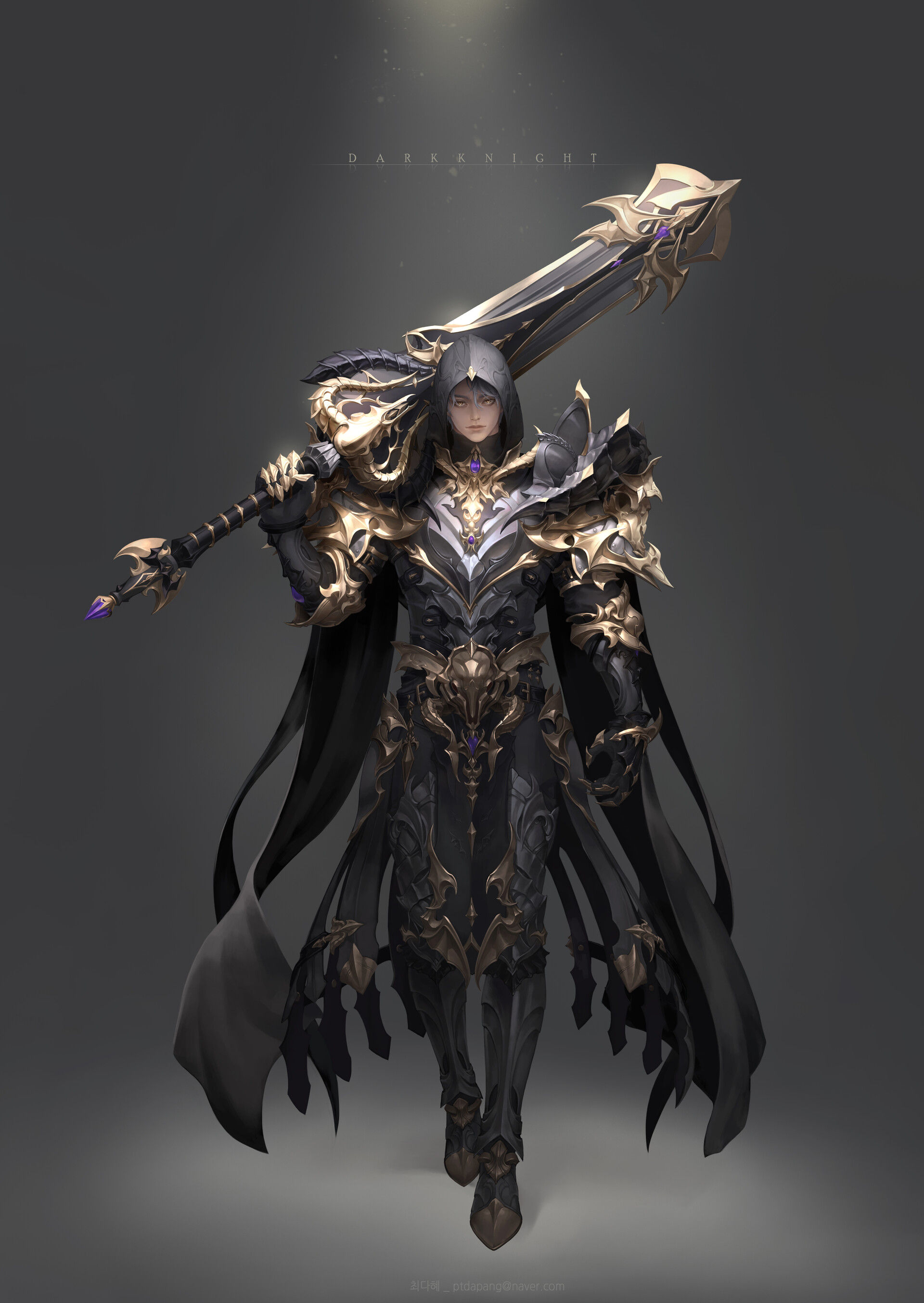 Wallpaper #hxklLI8BtGB6xQ78ao_Y20 Fantasy Dark Knight Art
