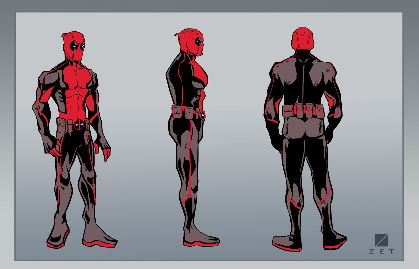 Wallpaper #Xx1nLZMBlOZrFDOkIND718 Artstation Study of Deadpools New Costume