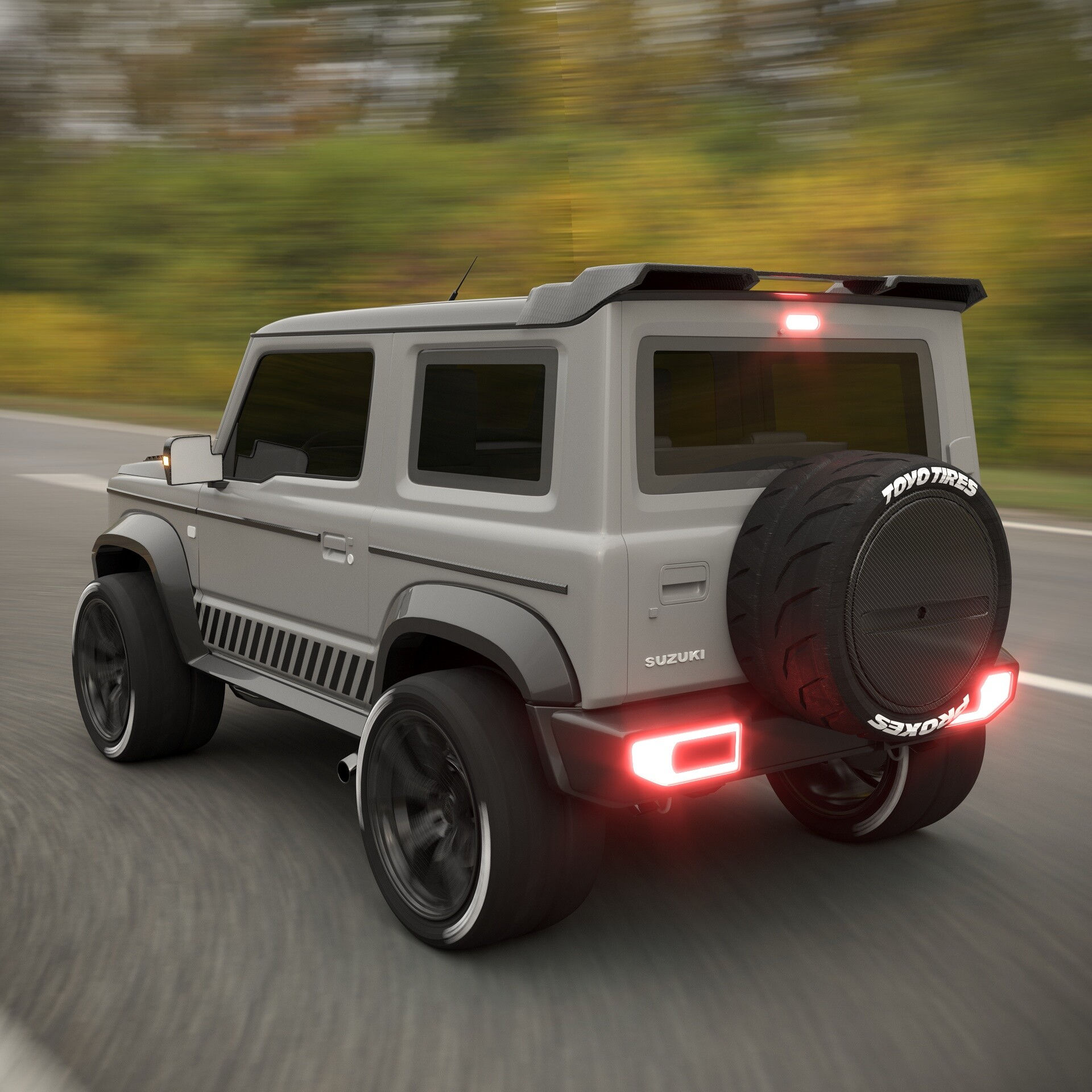 Wallpaper #MWcS55IBSpphPi3-zDYL182 Artstation Suzuki Jimny Modified Concept