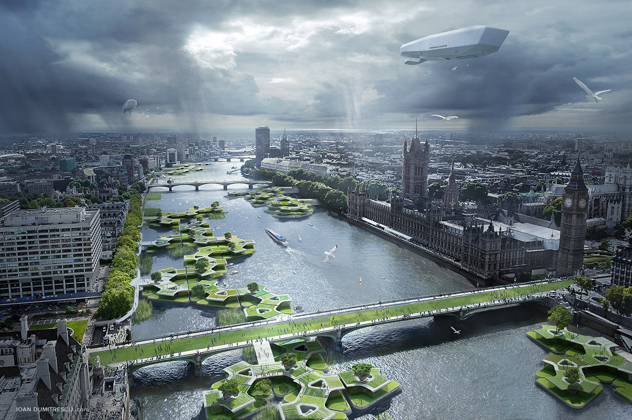 Wallpaper #yUWGkI4B7YBJg1BV652022 Future London by Ioan Dumitrescu Rimaginarycityscapes