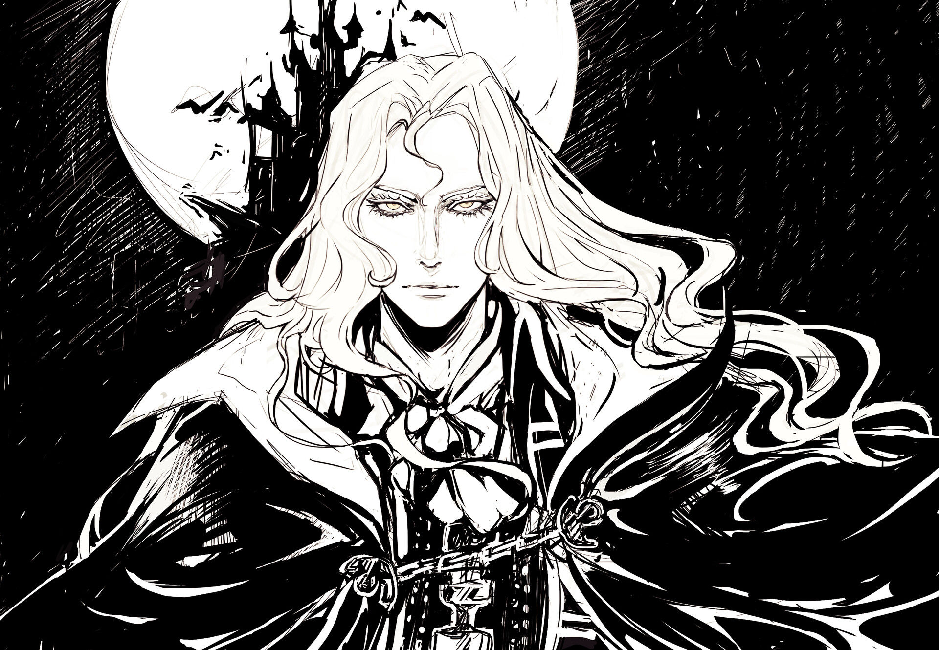 Wallpaper #axmBLo8BtGB6xQ785JUZ29 Artstation Alucard Castlevania Symphony of the Night