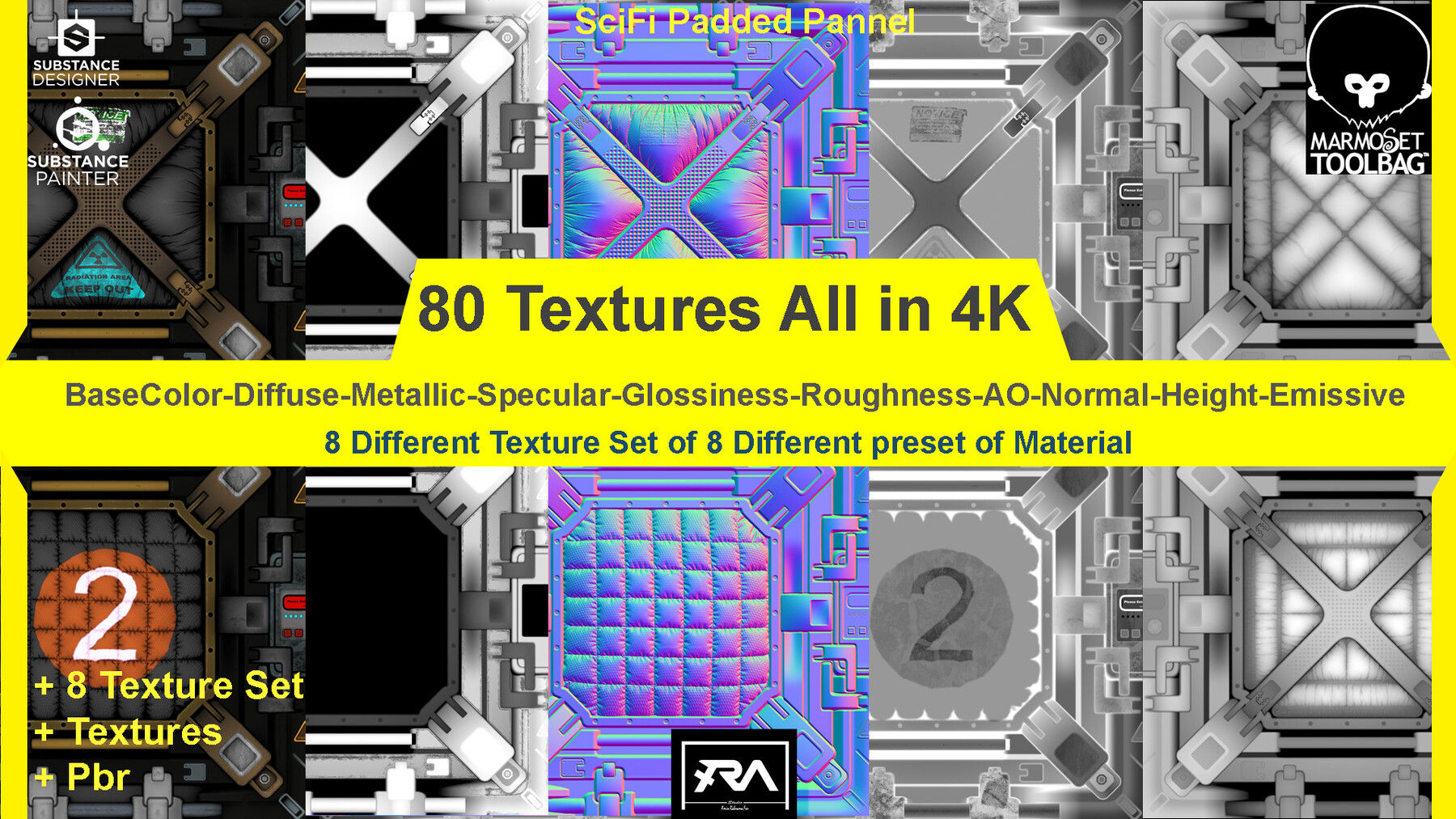 Wallpaper #OnS0yI4B_8f4nGFaB3Pj43 Artstation 80 Sci Fi Textures Resources