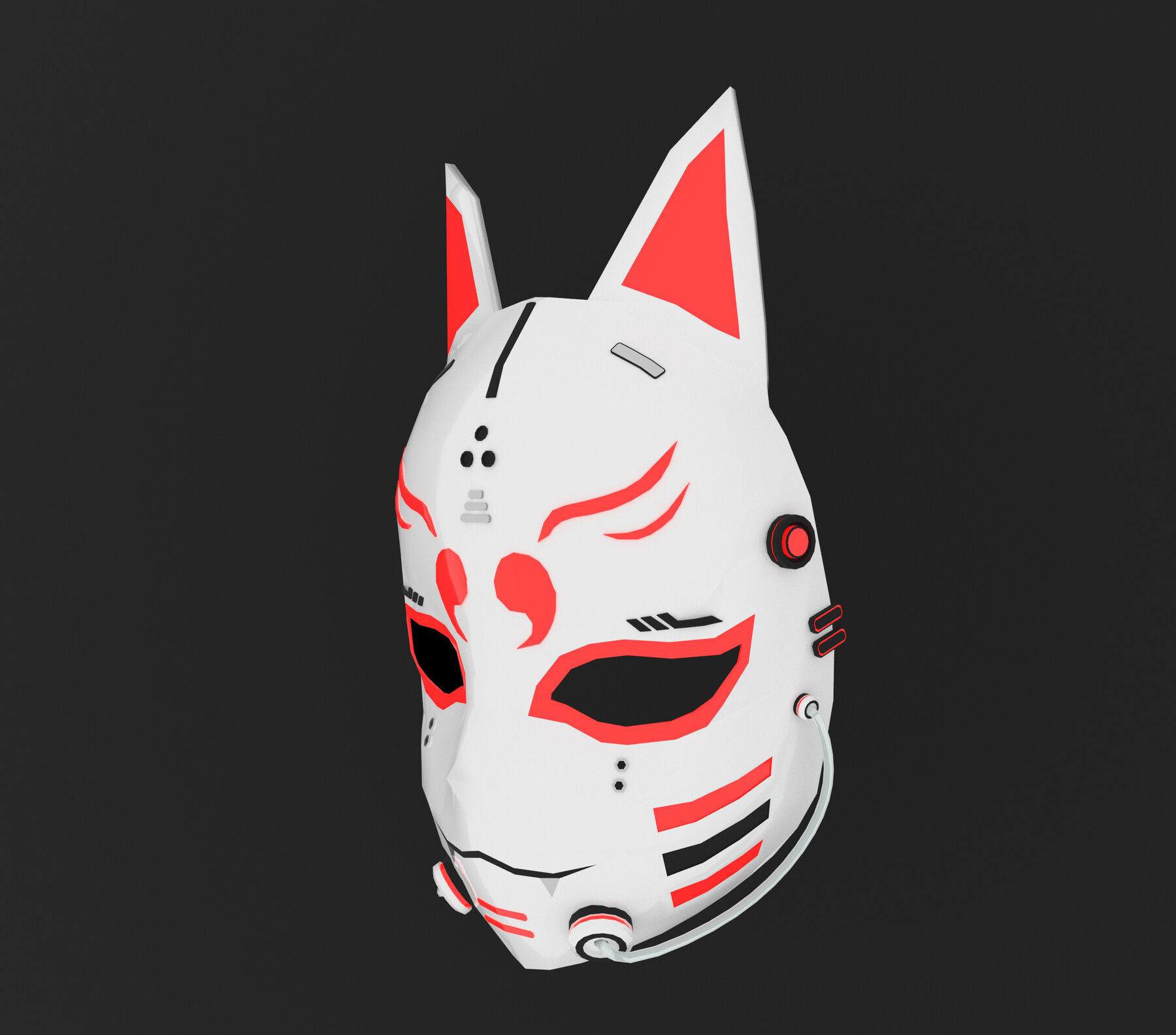 Wallpaper #qNWRNpMBY0Iw2JDGEZEl4 Artstation Cyberpunk Kitsune Mask Game Assets