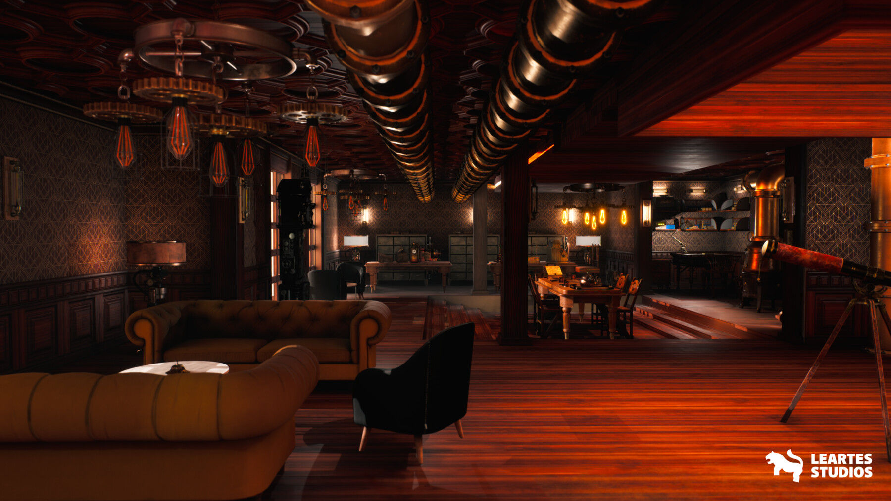 Wallpaper #ZW13apcBycdYOYFT6XGO86 Artstation Steampunk Interior Game Assets