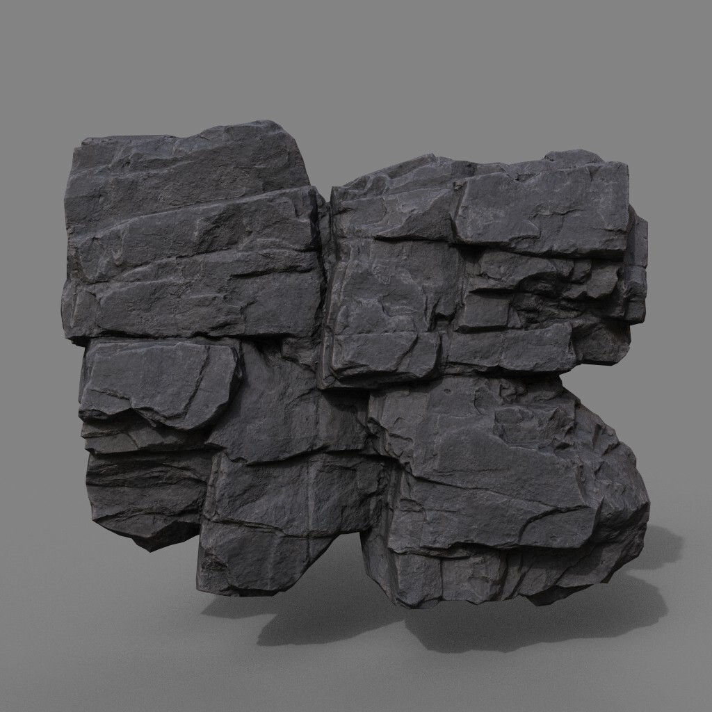Wallpaper #6FMrNZMBYjRkjcHs2Ogk25 Artstation Low Poly Black Cliff Face 221208 Ultra HD 16k Texture