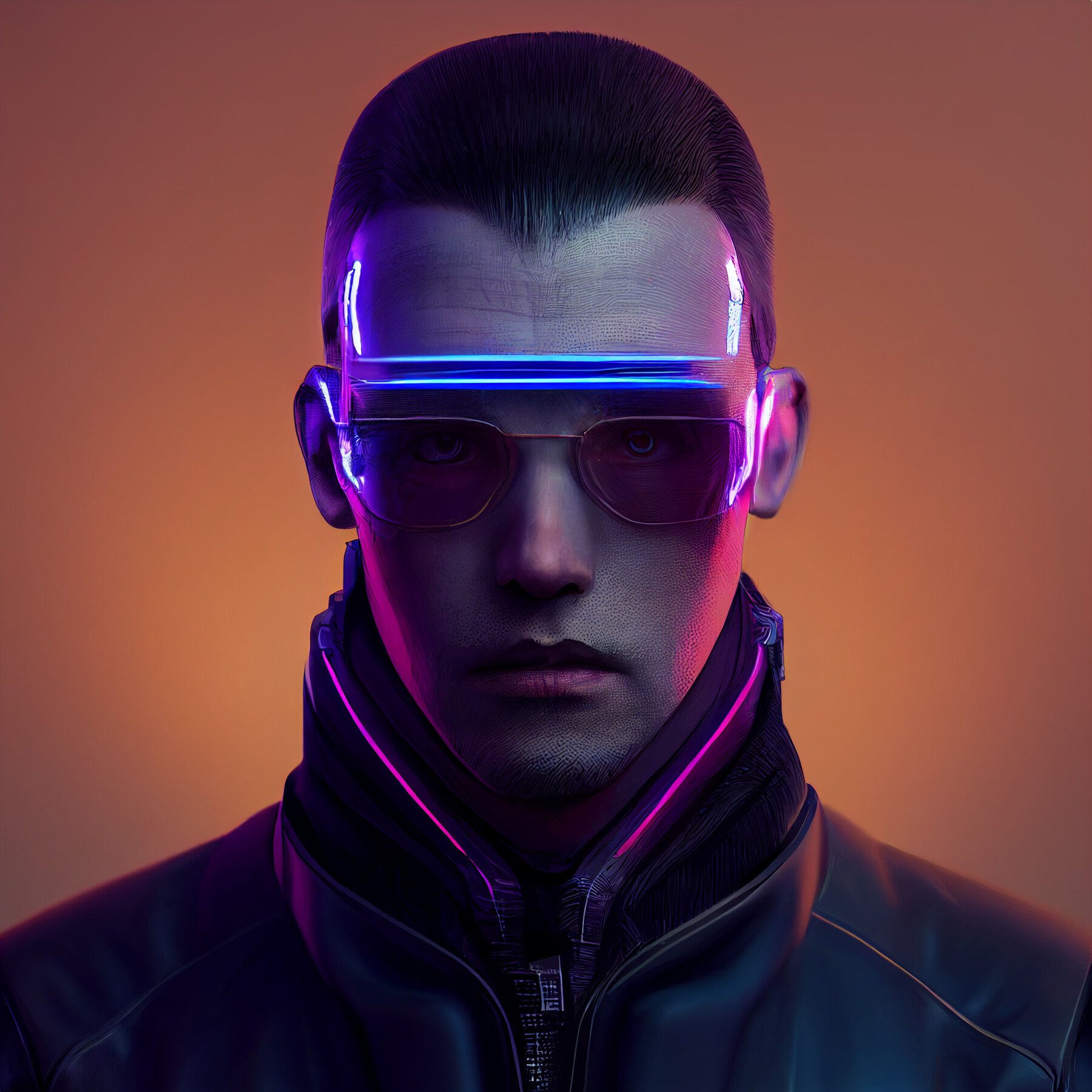Wallpaper #JXNhhI4BFI5NbQksOB0z15 Artstation Cyberpunk Character Portrait Pack Male Game Assets