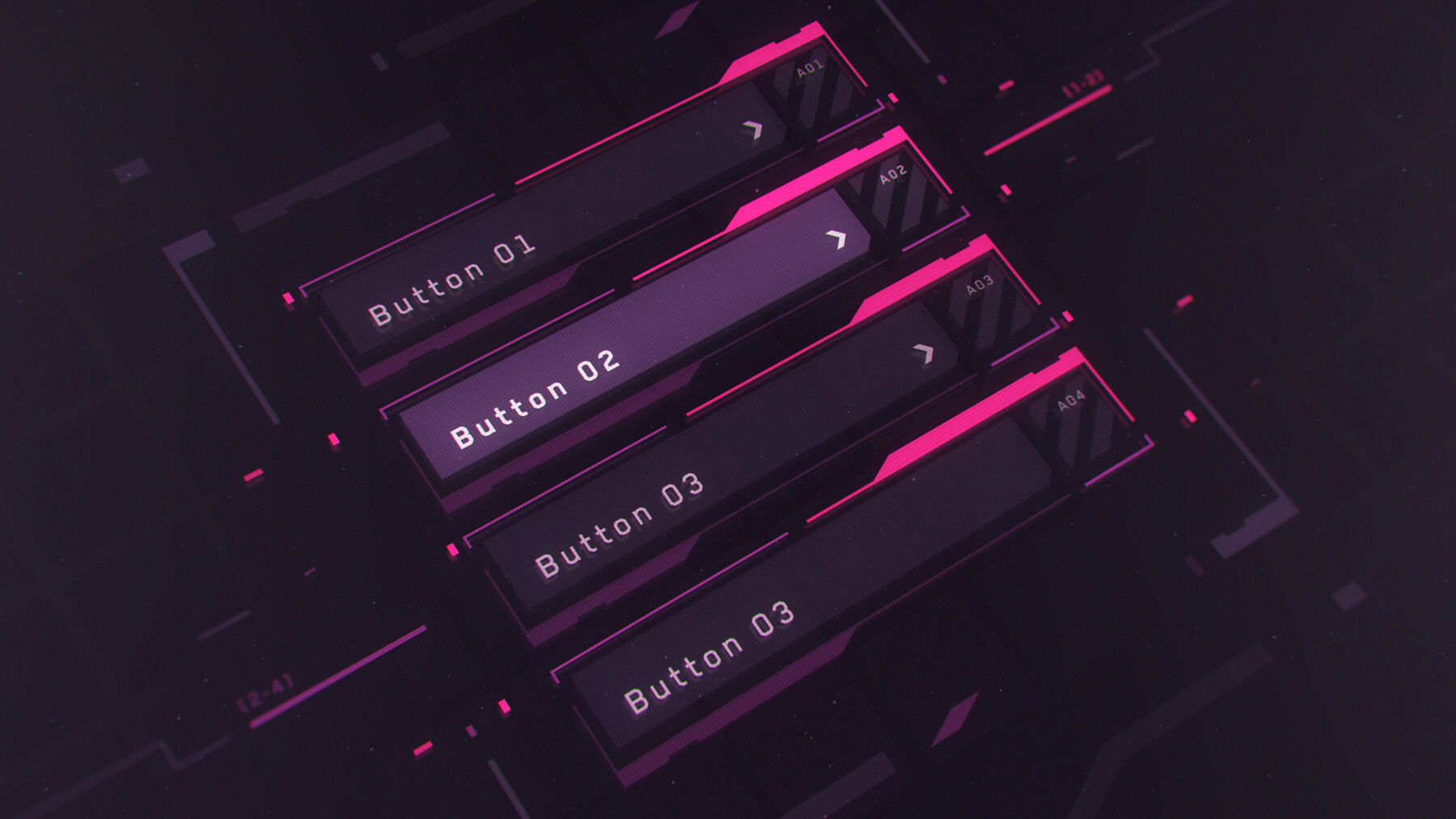 Wallpaper #FRlDAo8BtGB6xQ782kp-4 Artstation Fui Ui Sci Fi Cyberpunk Style Game Menu Template