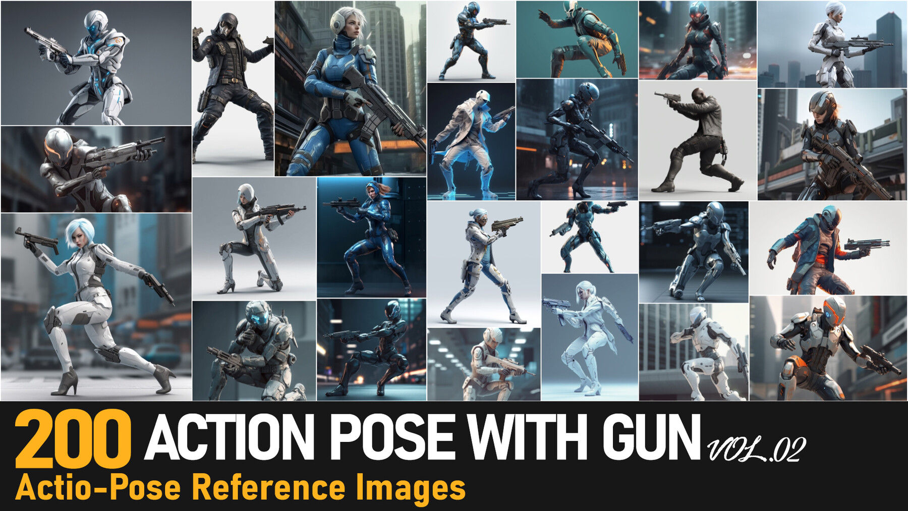 Wallpaper #-bkg3pIBJvJKYCmEzgMB354 Artstation Action Pose with Gun Vol014k Reference Images Artworks