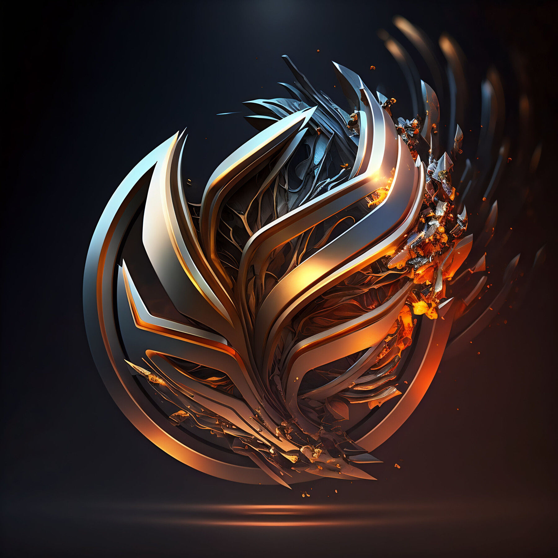 Wallpaper #uGdr8ZIBSpphPi3-MmsY266 Artstation Logo Badge Token Emblem Magic Gleaming Organic Crystal