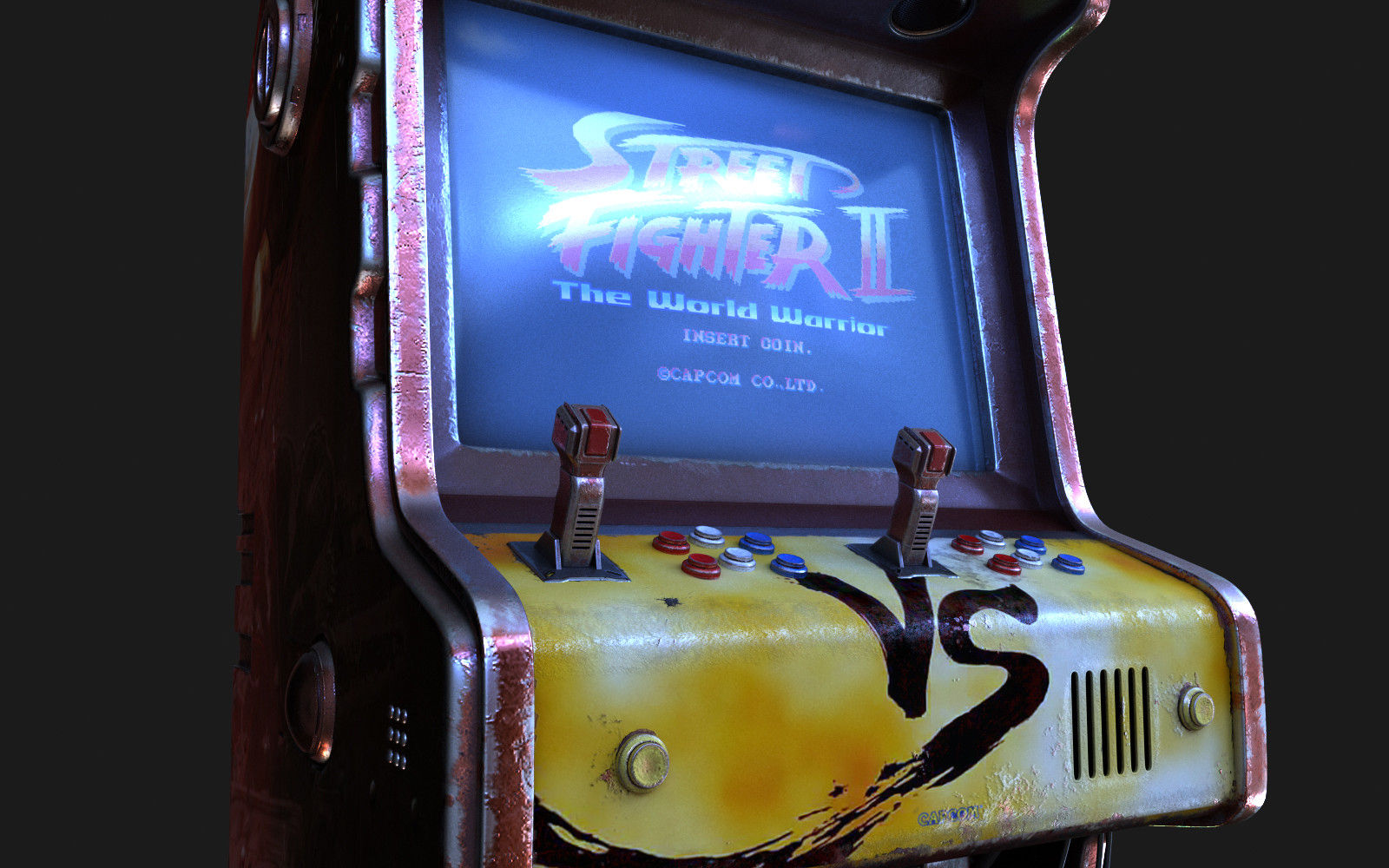 Wallpaper #ARk0Ao8BtGB6xQ78oEoU9 Artstation Cyber Punk Arcade Machine Design Resources