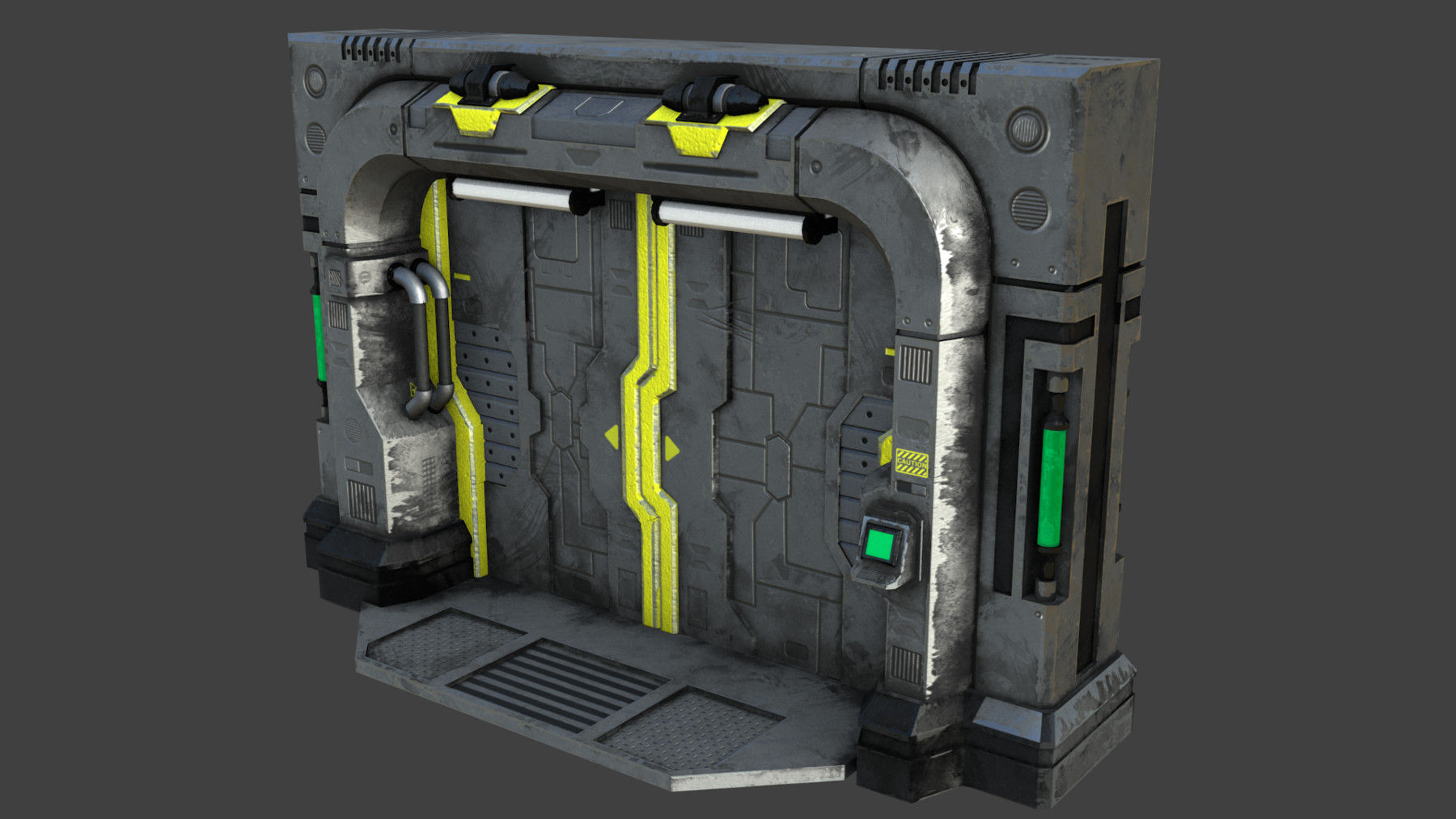 Wallpaper #NWegBpMBSpphPi3-J8JF201 Artstation Sci Fi Blast Door or Gate Low Poly 3D Model Game Assets