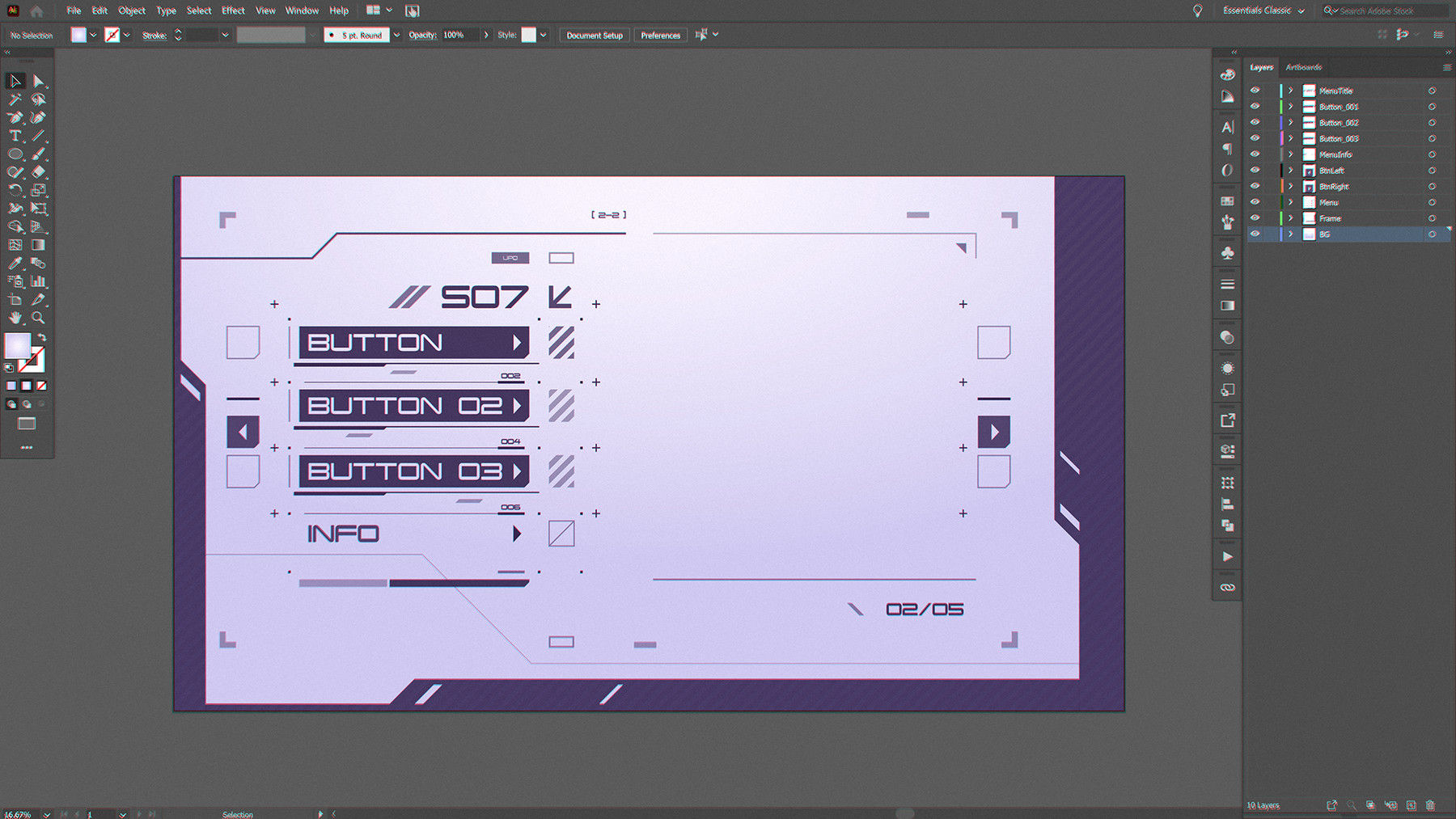 Wallpaper #O2gLGZMBSpphPi3-_xWG7 Artstation Fui Ui Cyberpunk Sci Fi Game Menu Buttons Set