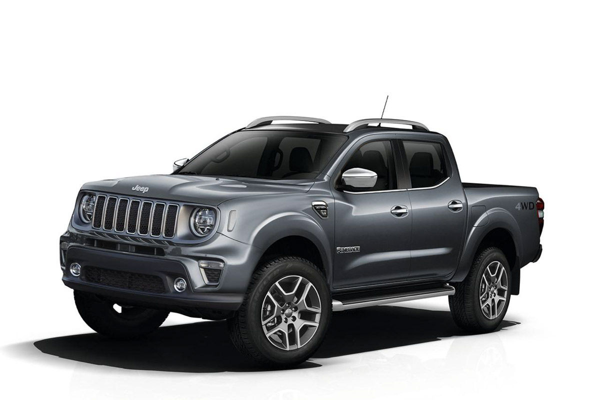 Wallpaper #_wCo7I4BSdW8dNou9hRc47 Jeep Renegade Pickup Truck Rendered as Isuzu D Max V Cross Rival