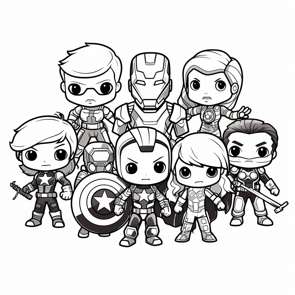 Wallpaper #kjEGNpMB5zzyi_yYplhx78 Avengers as a Coloring Template Download Free Coloring Pages and