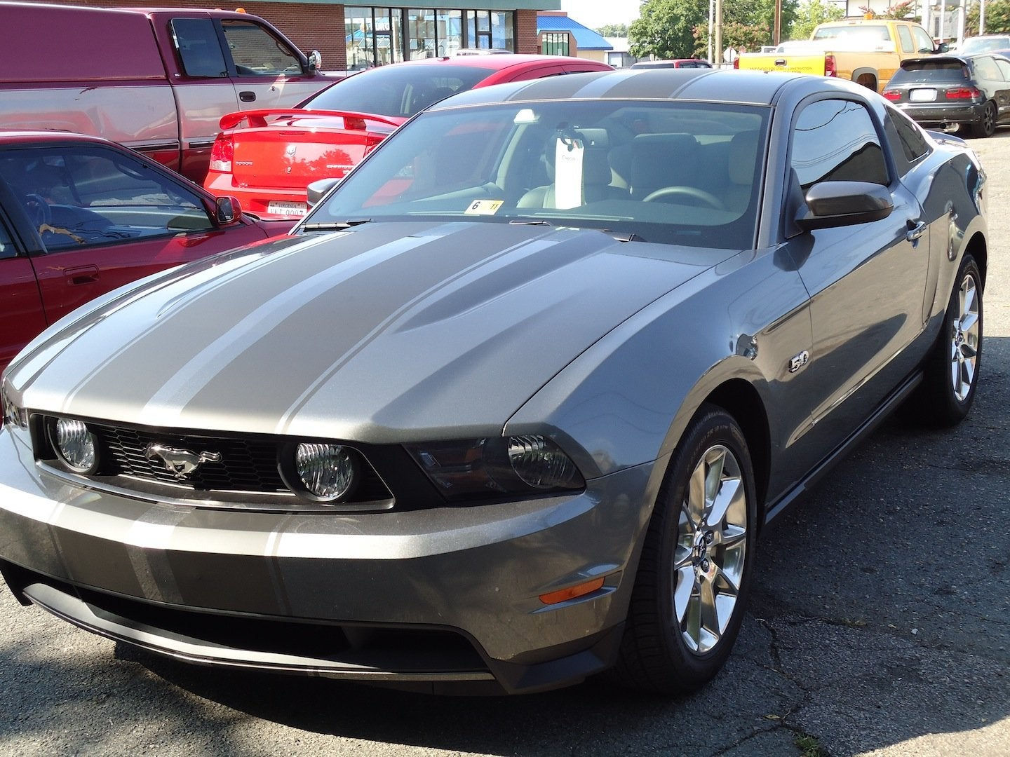 Wallpaper #q4IoQJMB0GiFKesMV8Cc1 2011 Mustang GT Sterling Gray Tinted and Stripes with Pics Ford