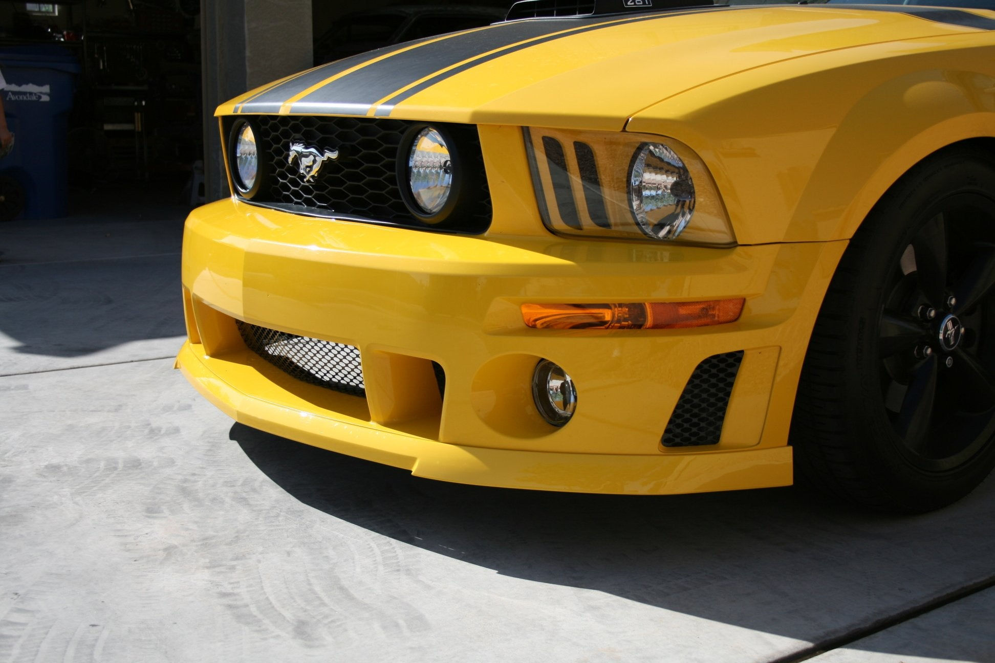 Wallpaper #o_RrOpMBKFX8bn3rHnjS155 2005 2008 Roush Mustang Front Fascia New 5 Piece Black Grilles Ford